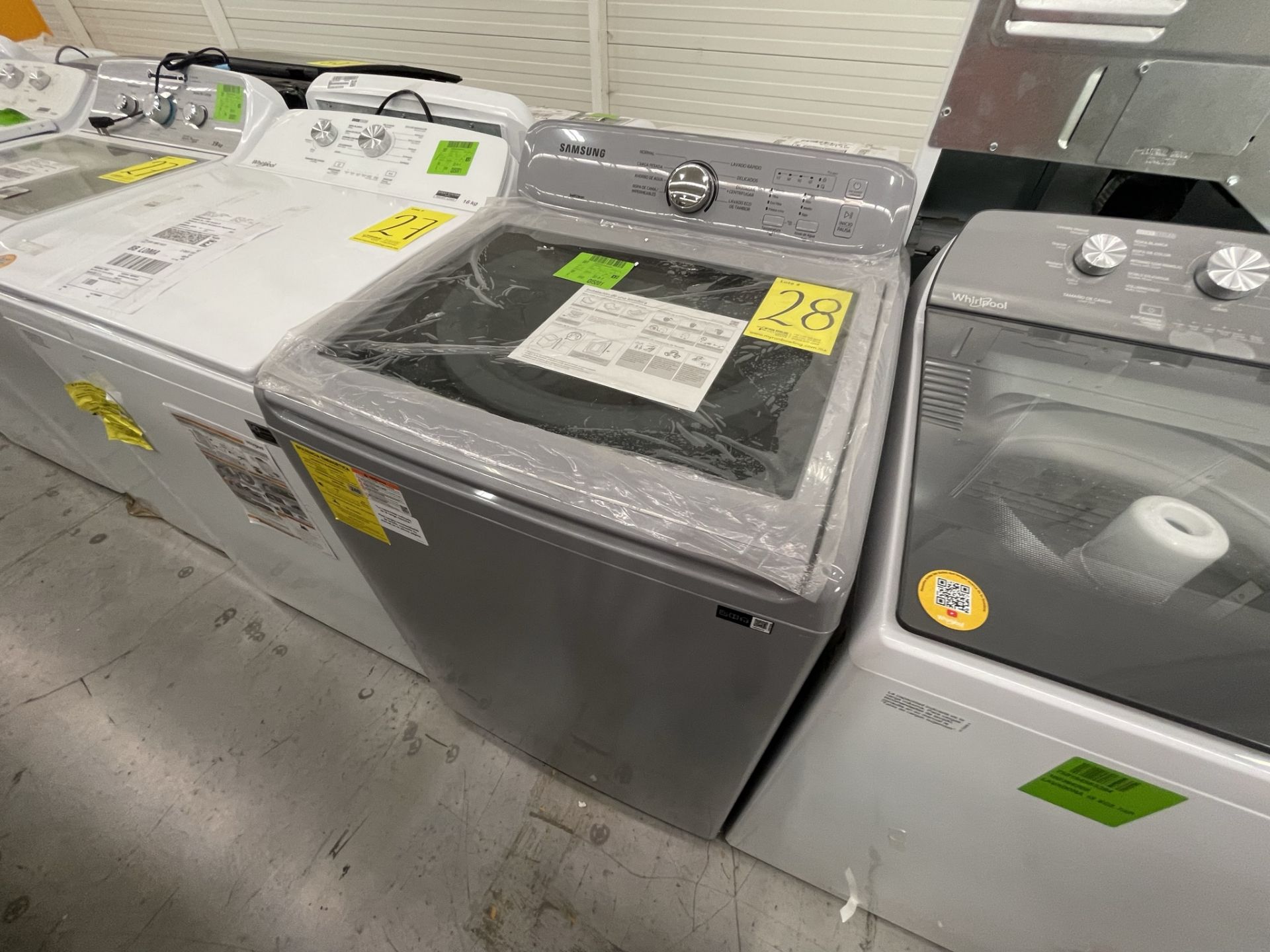 Lote de 2 Lavadoras contiene: 1 Lavadora de 20 KG Marca SAMSUNG, Modelo WA20A3351GW, Serie N/D, Col - Image 5 of 10