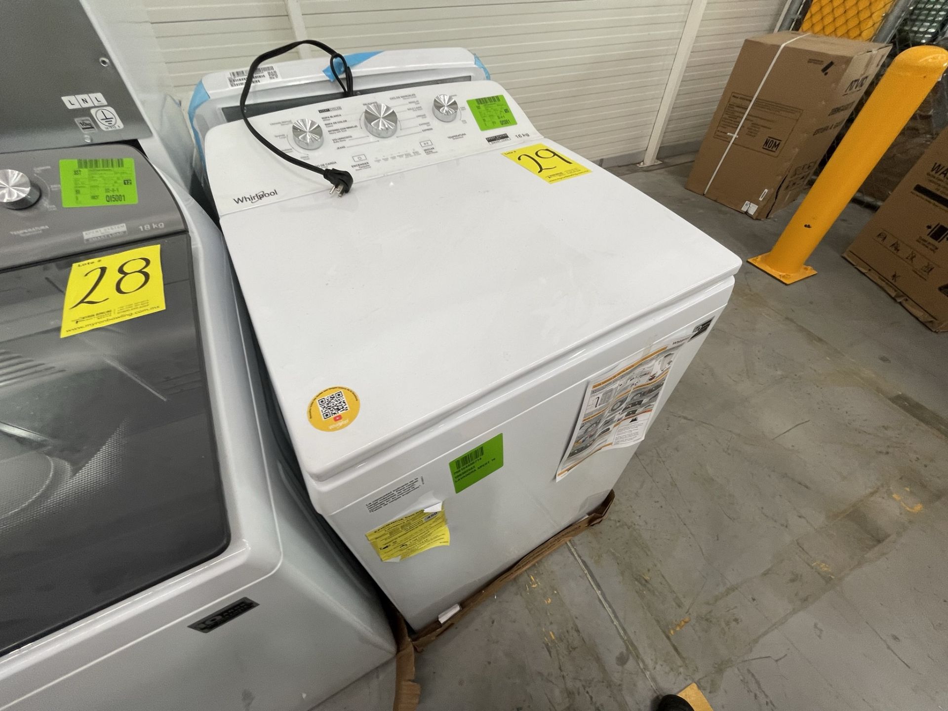 Lote de 2 Lavadoras contiene: 1 Lavadora de 16 KG Marca WHIRLPOOL, Modelo 8MWTW1613MJQ0, Serie HLB2 - Image 12 of 25