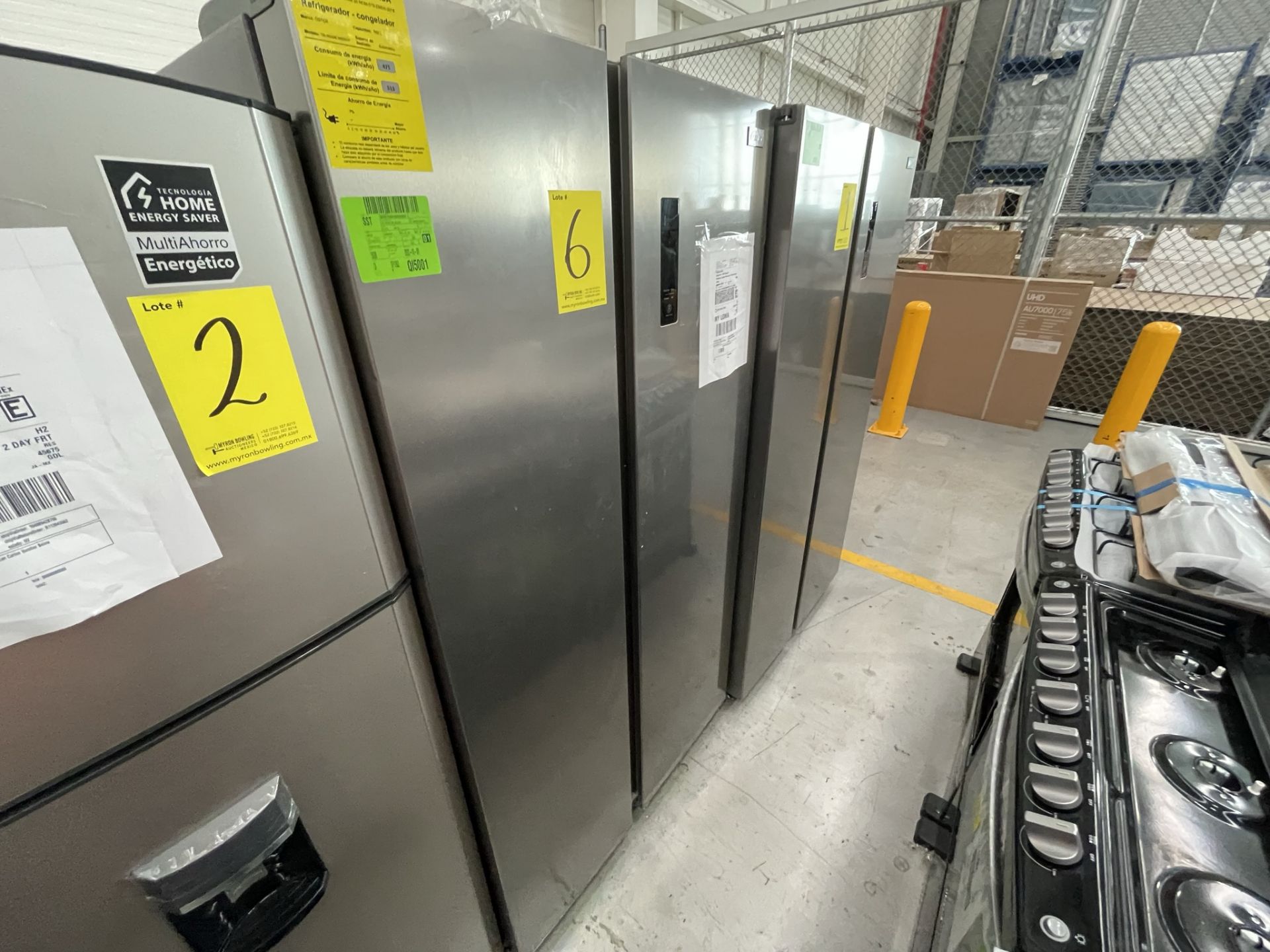 Lote de 2 Refrigeradores contiene: 1 Refrigerador Marca OSTER, Modelo OSSBSME20SSEVI, Serie N/D, Col - Image 12 of 23