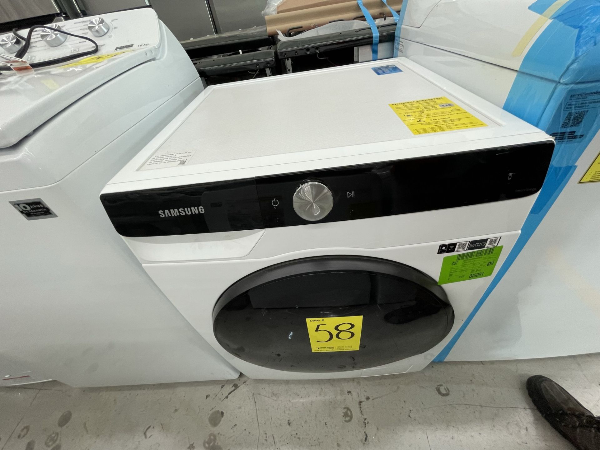 Lote de 2 Lavadoras contiene: 1 Lavasecadora de 12/5 KG Marca SAMSUNG, Modelo WD12TT04DBE, Serie 80