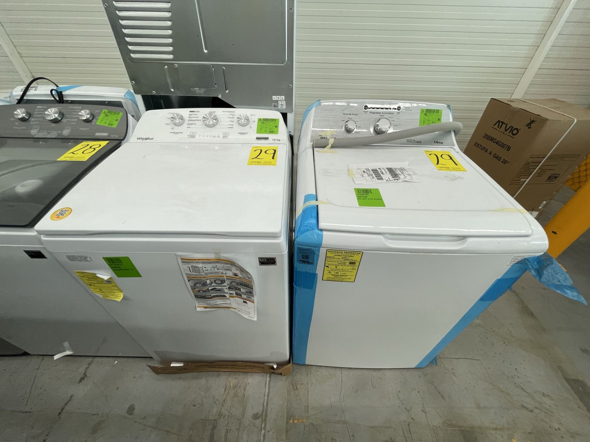 Lote de 2 Lavadoras contiene: 1 Lavadora de 16 KG Marca WHIRLPOOL, Modelo 8MWTW1613MJQ0, Serie HLB2