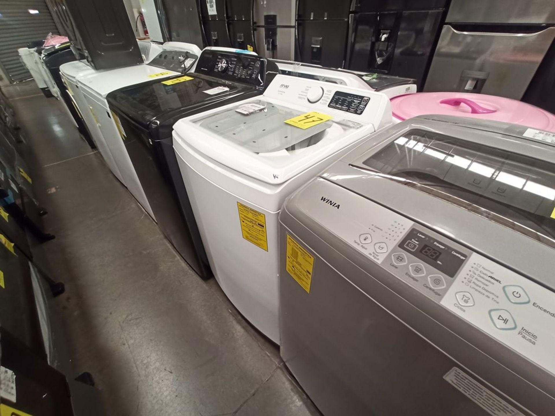 Lote de 2 Lavadoras contiene: 1 lavadora de 18 KG, Marca WINIA, Modelo DWFDG361AGG1, Serie 150174, - Image 8 of 10
