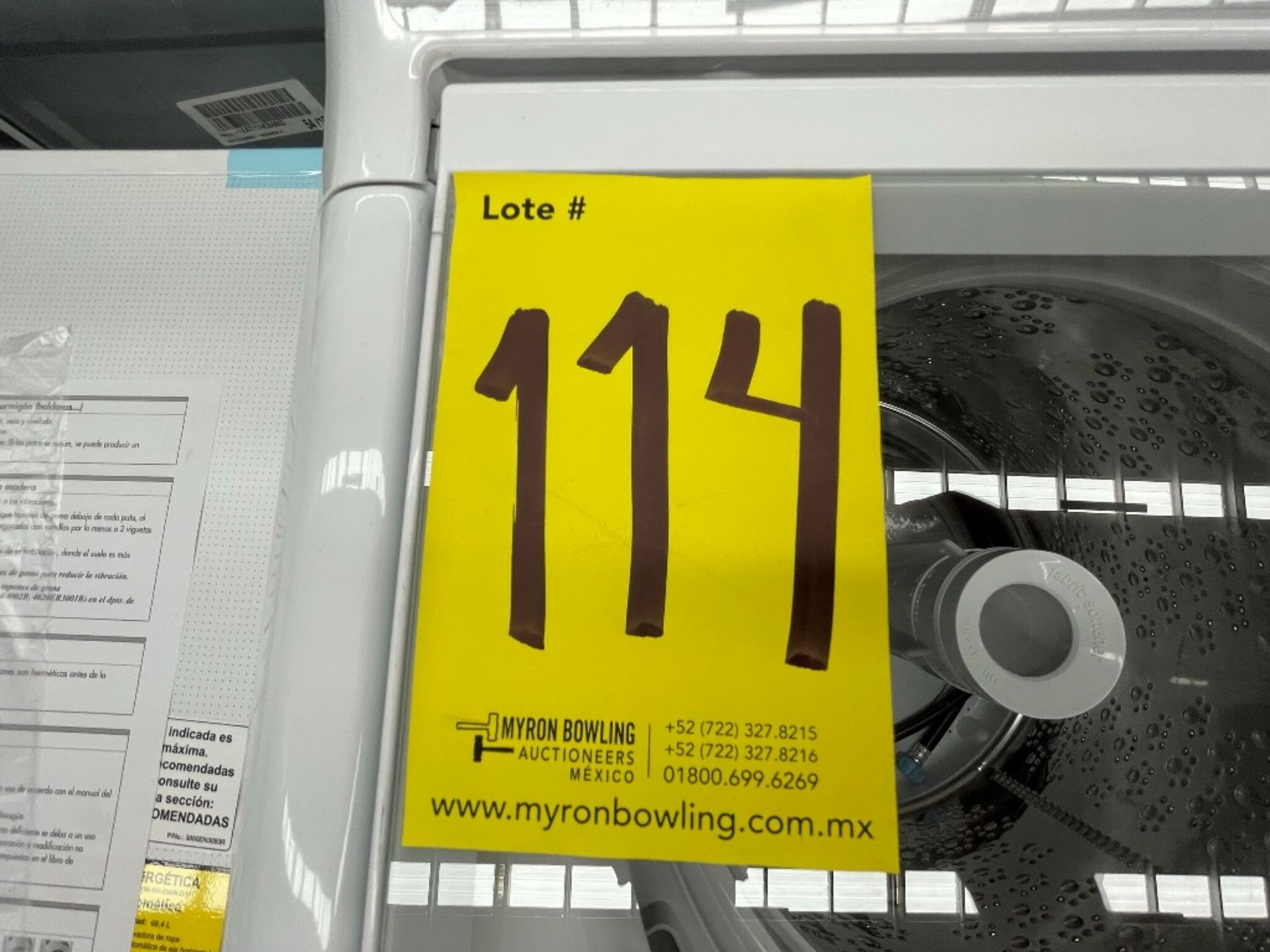 Lote de 2 Lavadoras contiene: 1 lavadora de 19 KG, Marca MABE, Modelo LMA79113VBAB03, Serie S51439, - Image 8 of 11