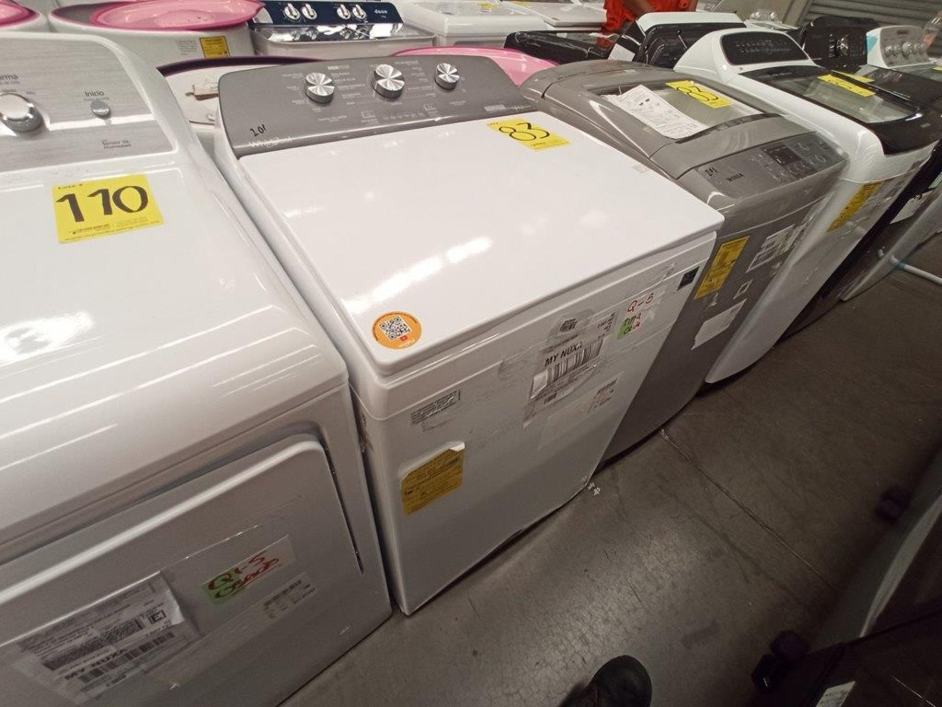 Lote de 2 Lavadoras contiene: 1 lavadora de 18 KG, Marca WHIRPOOL, Modelo 8MWTW1813WJM1, Serie HLB4 - Image 2 of 12