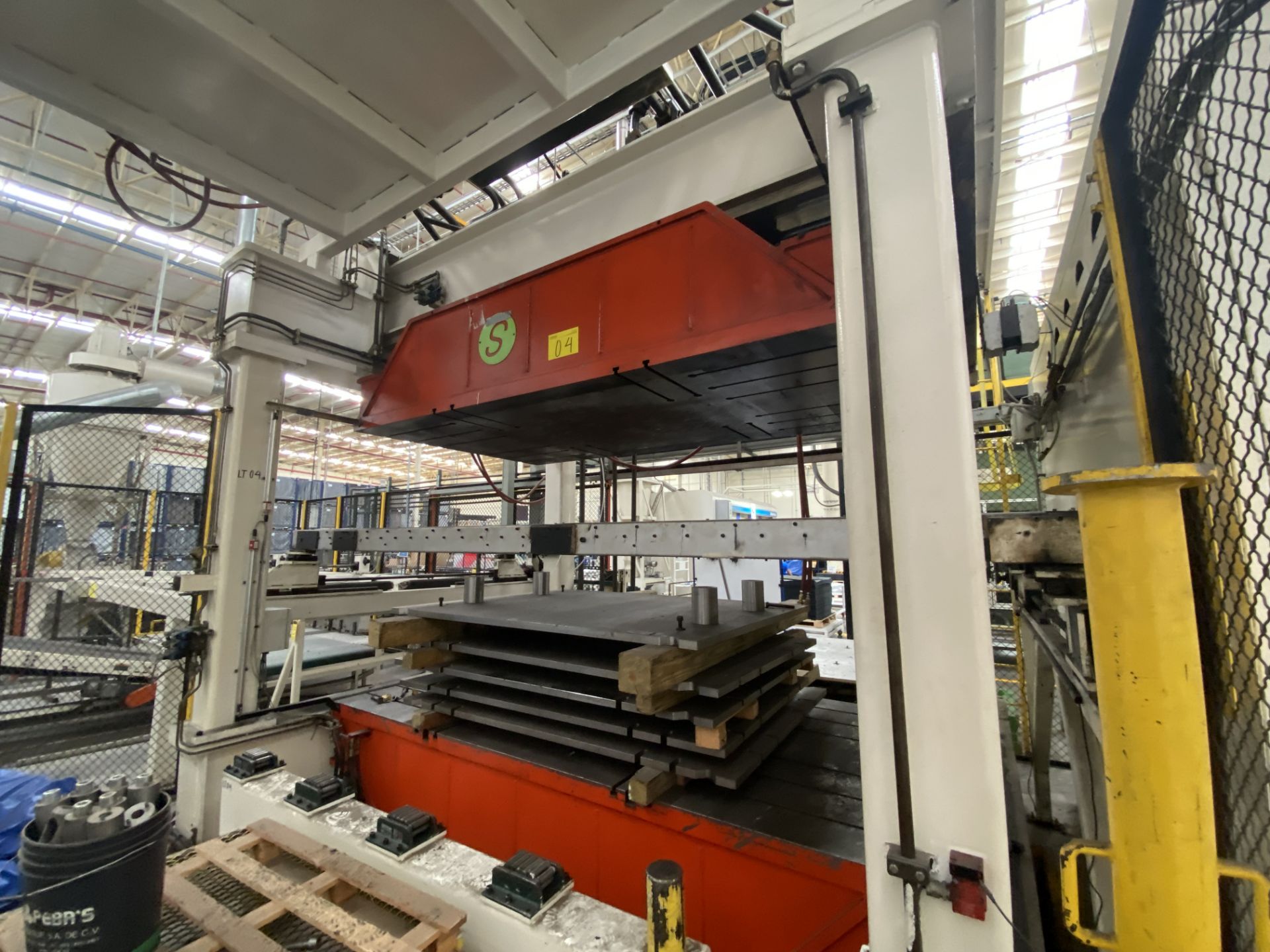 Konal Hydraulic Press, Model ND, ND Series, Closing capacity 100 tons, platen size 1.83 x 3.35 m - Image 3 of 60