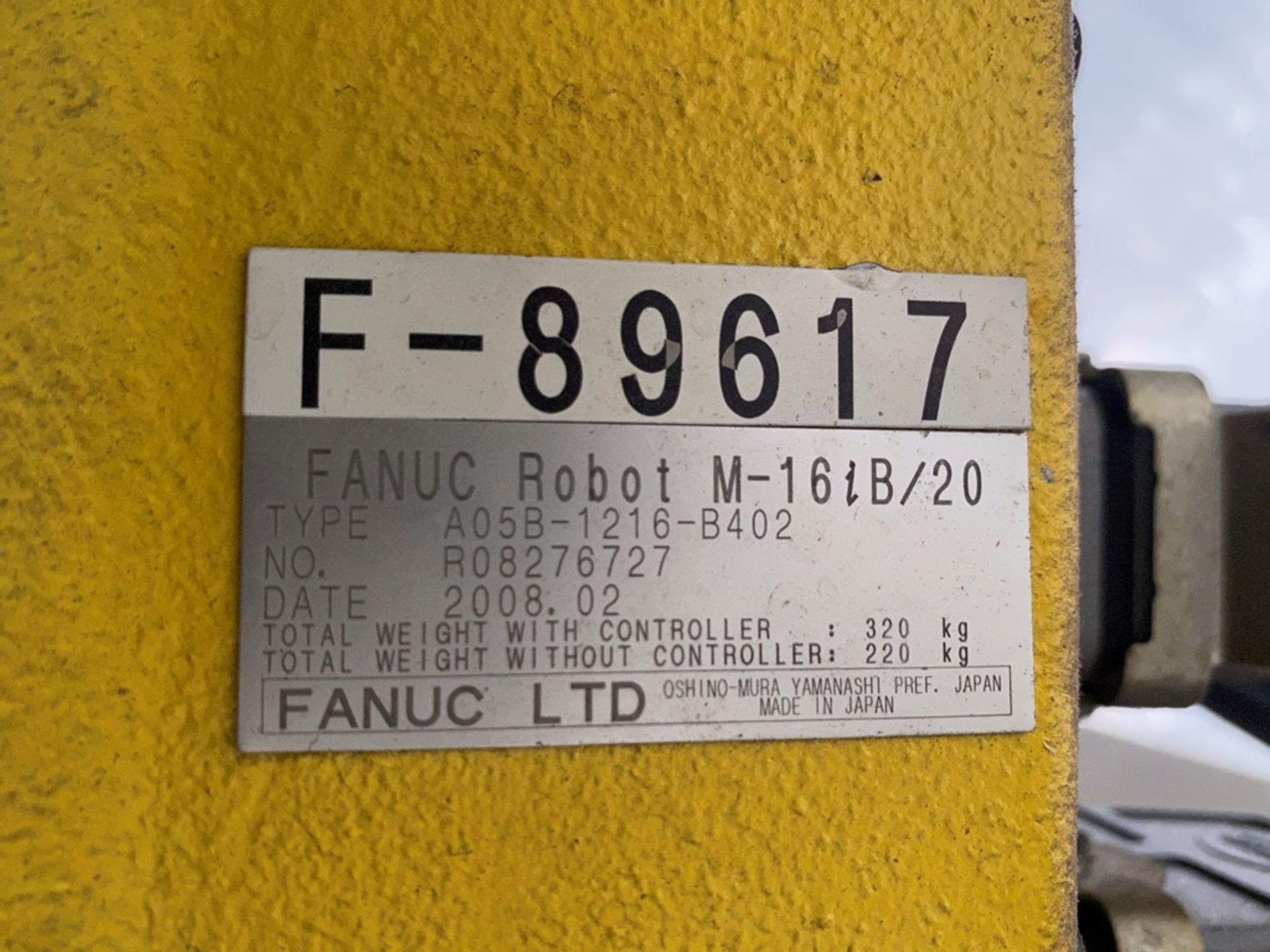 Fanuc Robot, model M-16iB/20, tipo A05B-1216-B402, Serie number , R08276727, year 2008 - Image 23 of 32