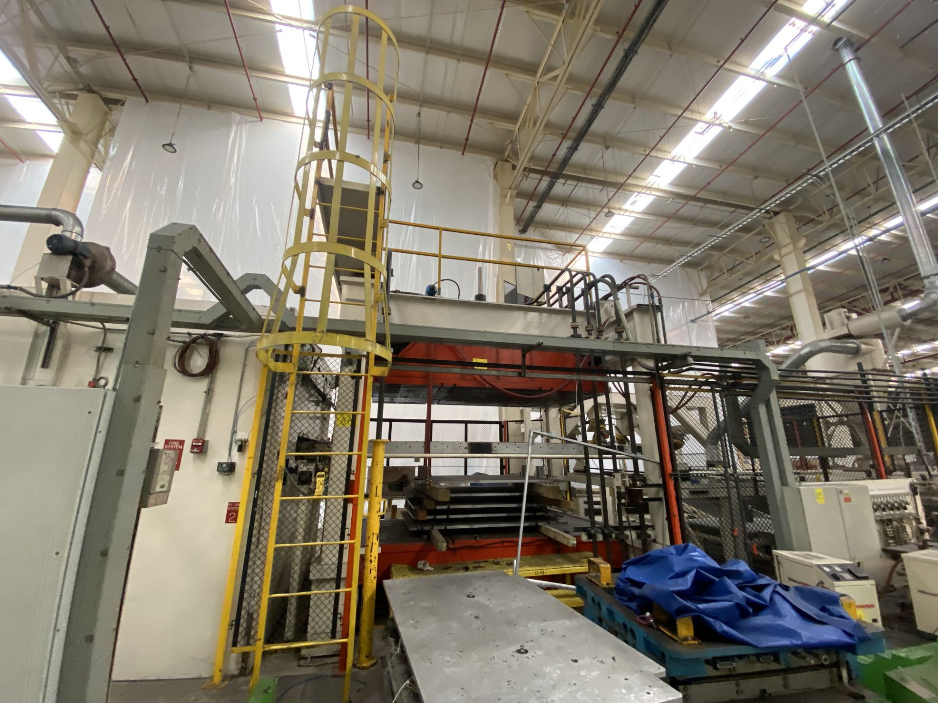 Konal Hydraulic Press, Model ND, ND Series, Closing capacity 100 tons, platen size 1.83 x 3.35 m - Image 45 of 60