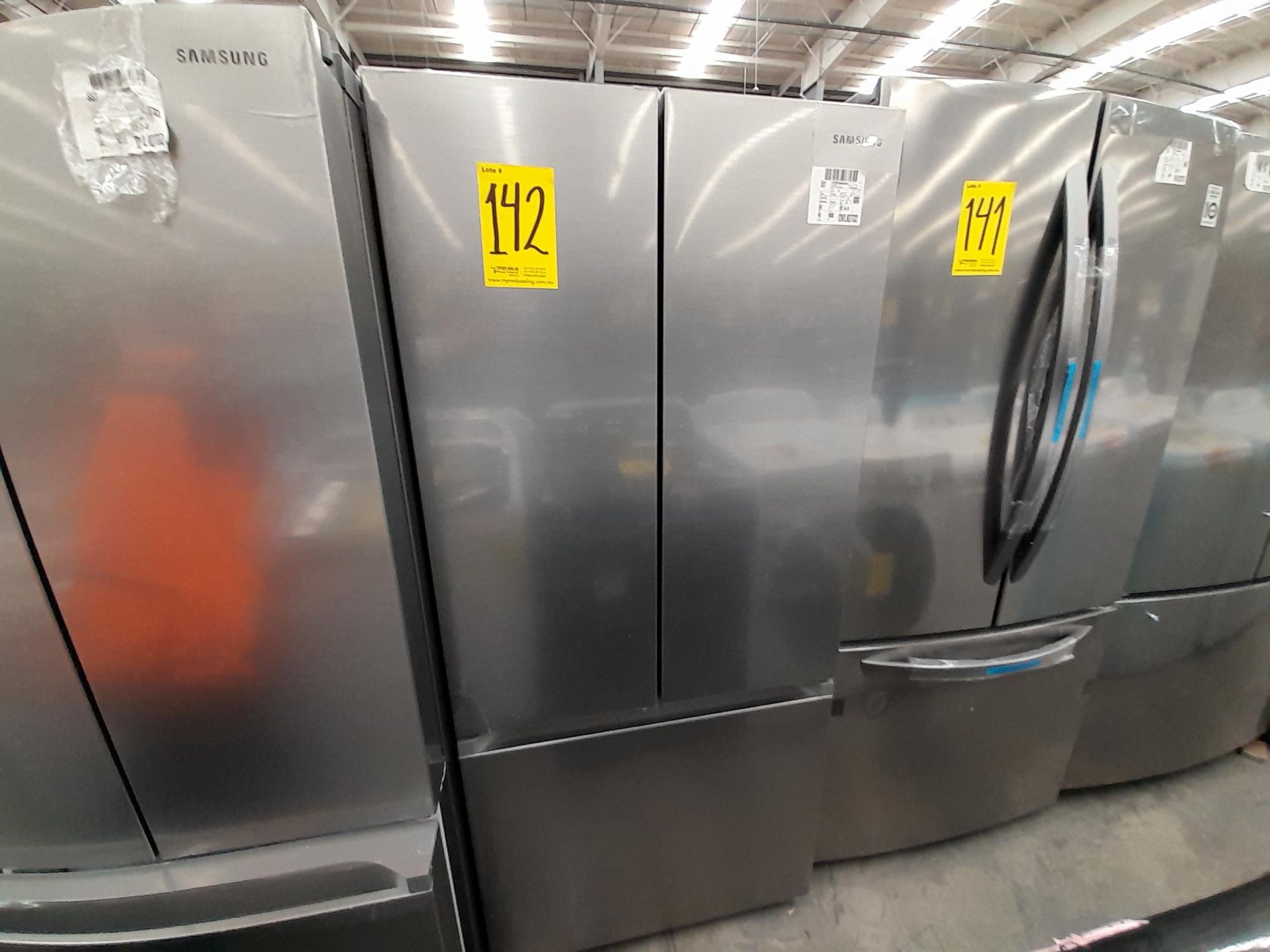 (Equipo nuevo) 1 Refrigerador Marca SAMSUNG, Modelo RF22A4010S9, Serie 00665B, Color GRIS. (Nuevo,