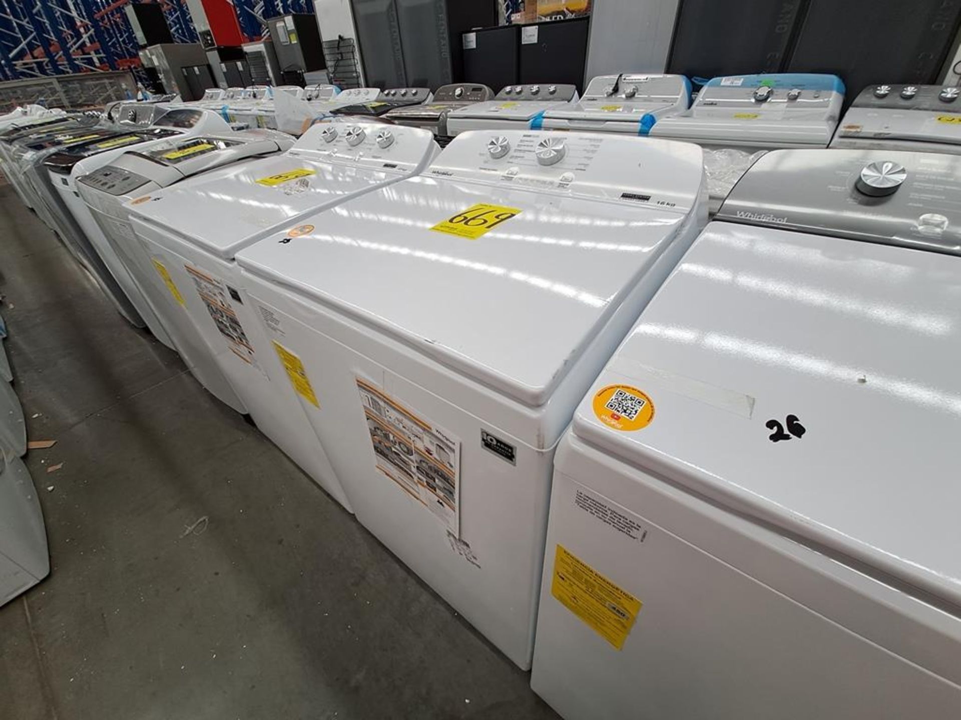 Lote de 2 lavadoras contiene: 1 Lavadora de 17 KG Marca WHIRLPOOL, Modelo 8MWTW1713WMJQ0, Serie HLB - Image 3 of 7