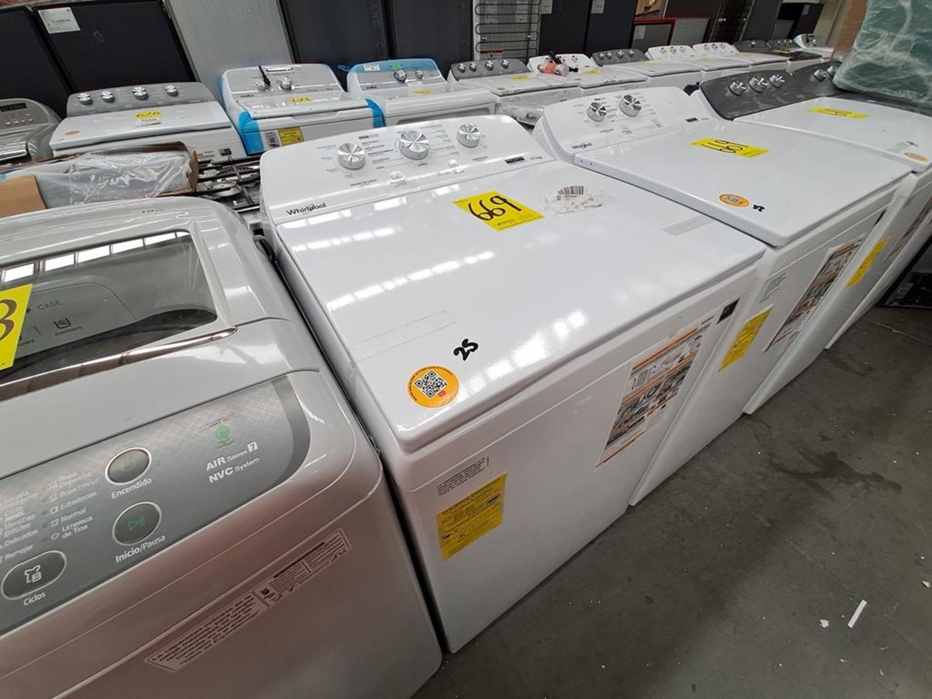 Lote de 2 lavadoras contiene: 1 Lavadora de 17 KG Marca WHIRLPOOL, Modelo 8MWTW1713WMJQ0, Serie HLB - Image 5 of 7