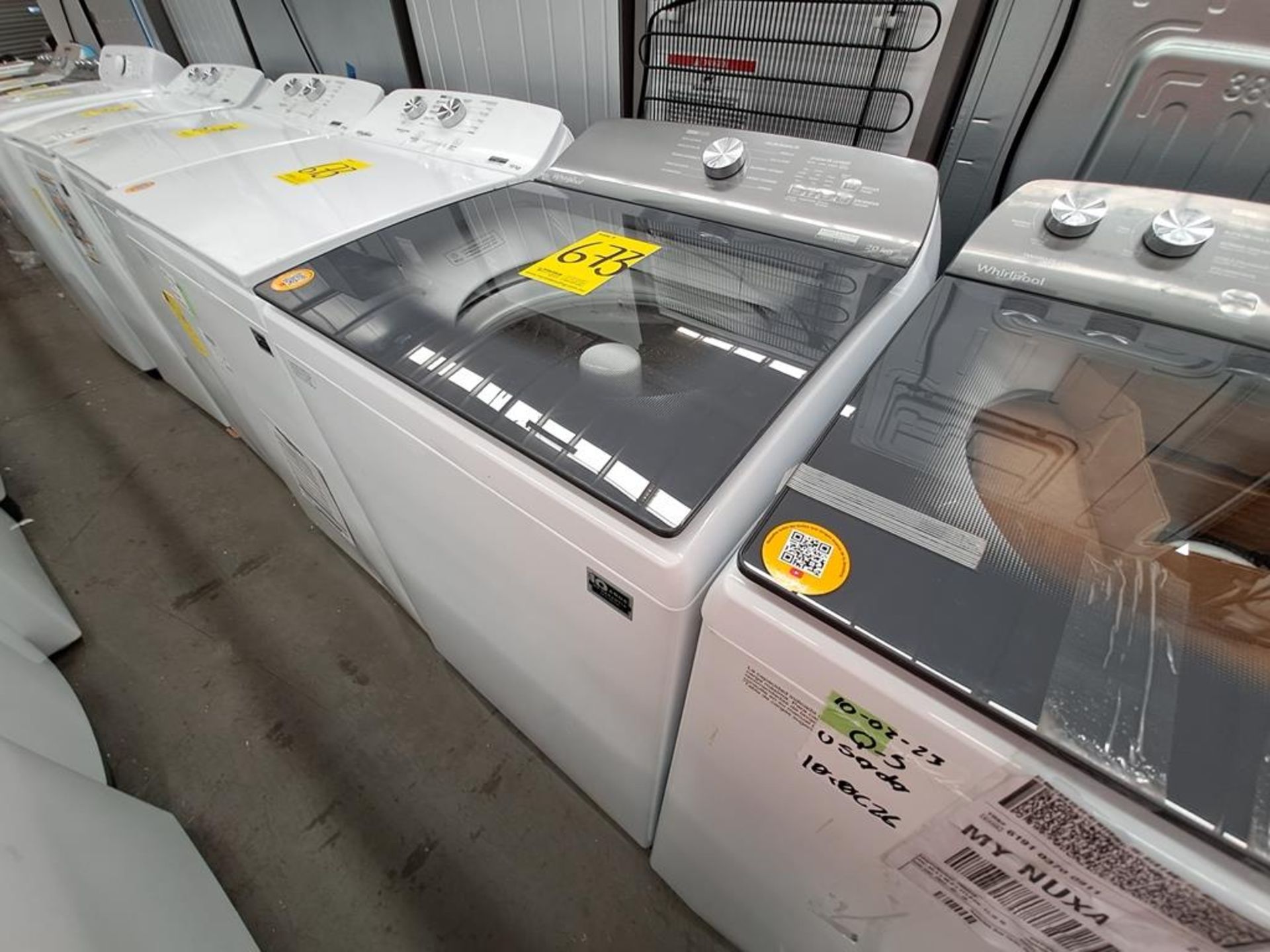 Lote de 2 lavadoras contiene: 1 Lavadora de 20 KG Marca WHIRLPOOL, Modelo 8MWTW2031WJM0, Serie HLB4 - Image 3 of 8