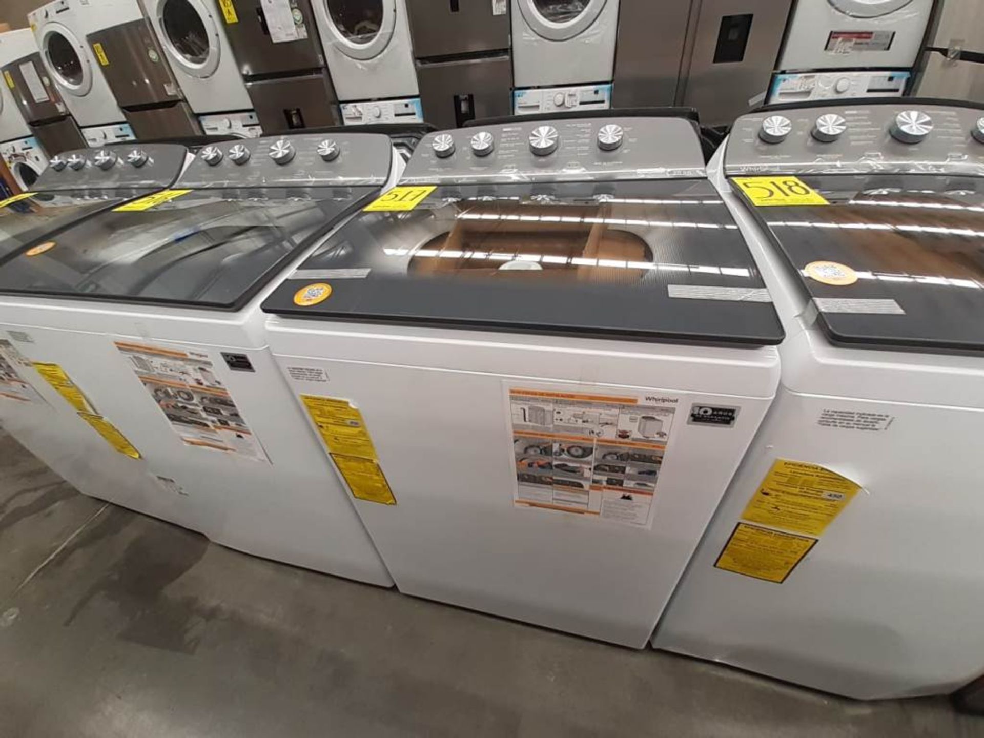 (Equipo nuevo) 1 Lavadora de 20 Kg, Marca WHIRLPOOL, Modelo 8MWTW2024WJM0, Serie HLB1231881, Color - Image 5 of 6