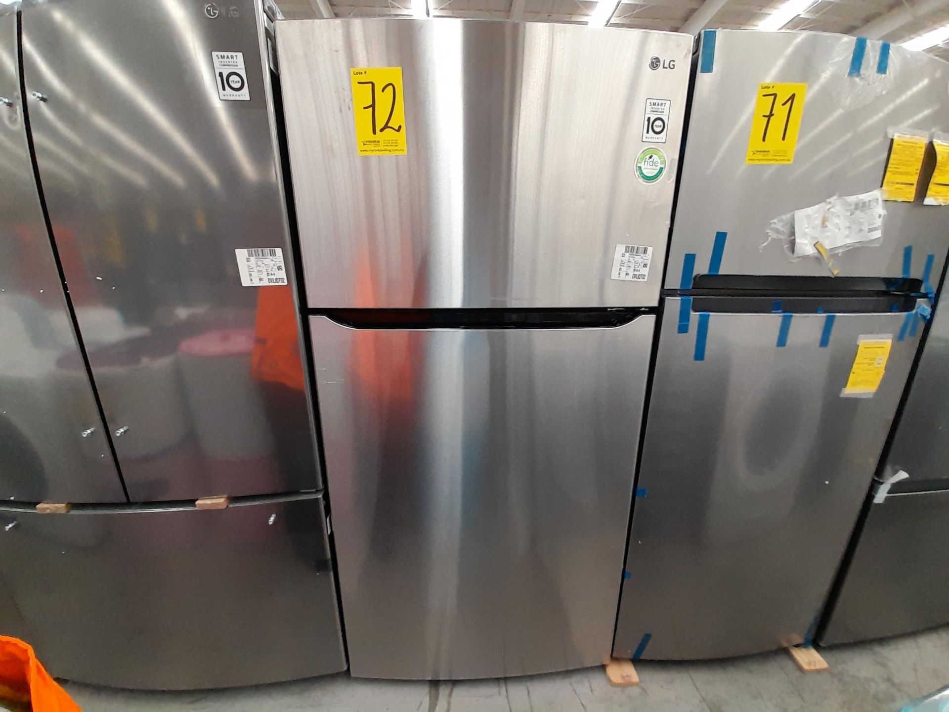 (Equipo nuevo) 1 Refrigerador Marca LG, Modelo GT24BS, Serie A2E194, Color GRIS. (Nuevo, excelente