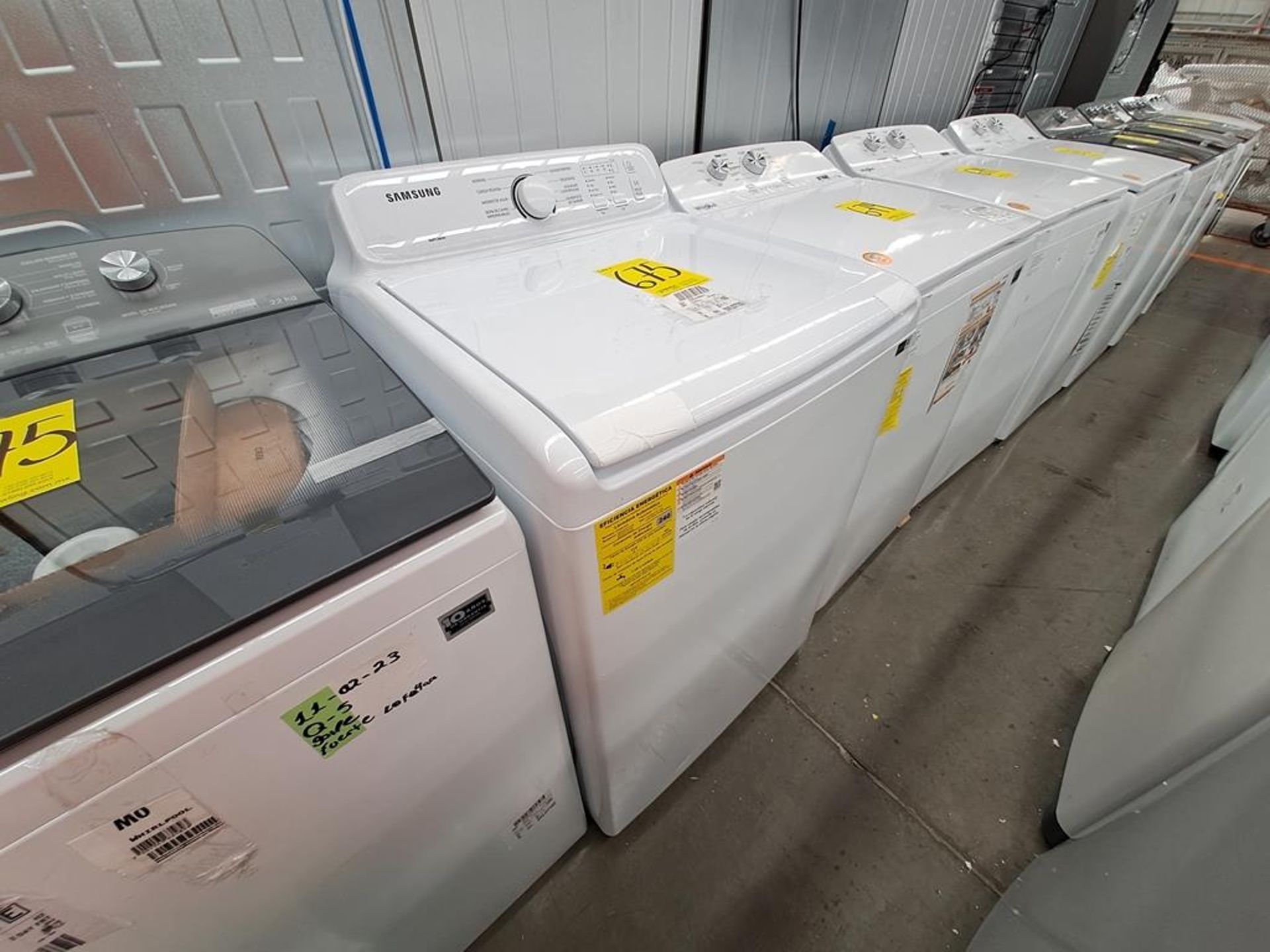 Lote de 2 lavadoras contiene: 1 Lavadora de 20 KG Marca SAMSUNG, Modelo WA20A3351GW, Serie TB00471H - Image 5 of 8