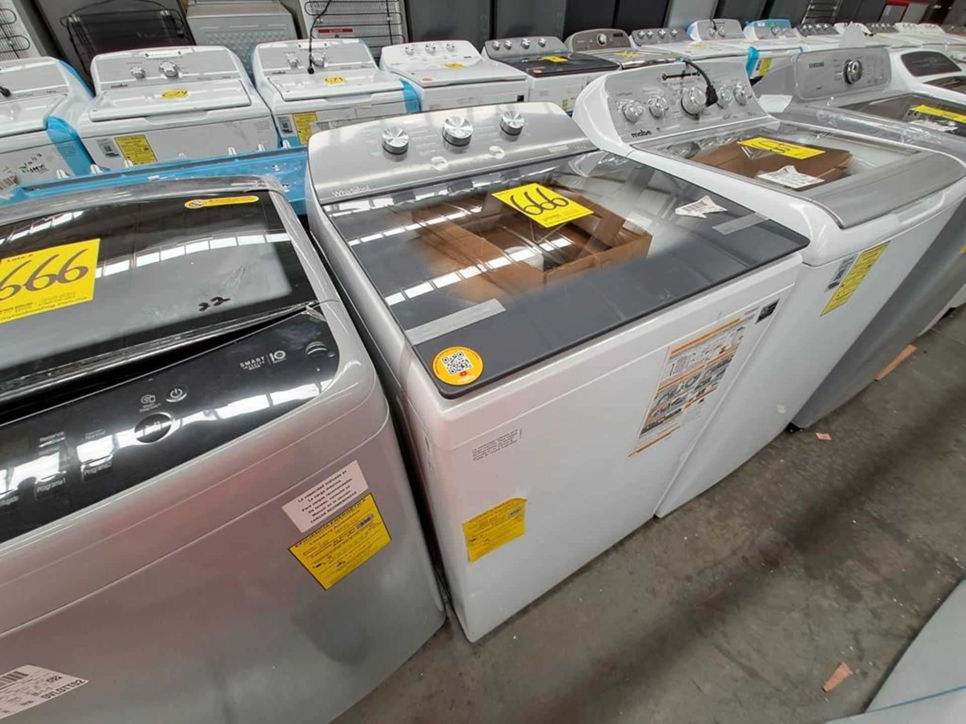 Lote de 2 lavadoras contiene: 1 Lavadora de 18 KG Marca LG, Modelo WT18DS8P, Serie ND, Color GRIS; - Image 5 of 8