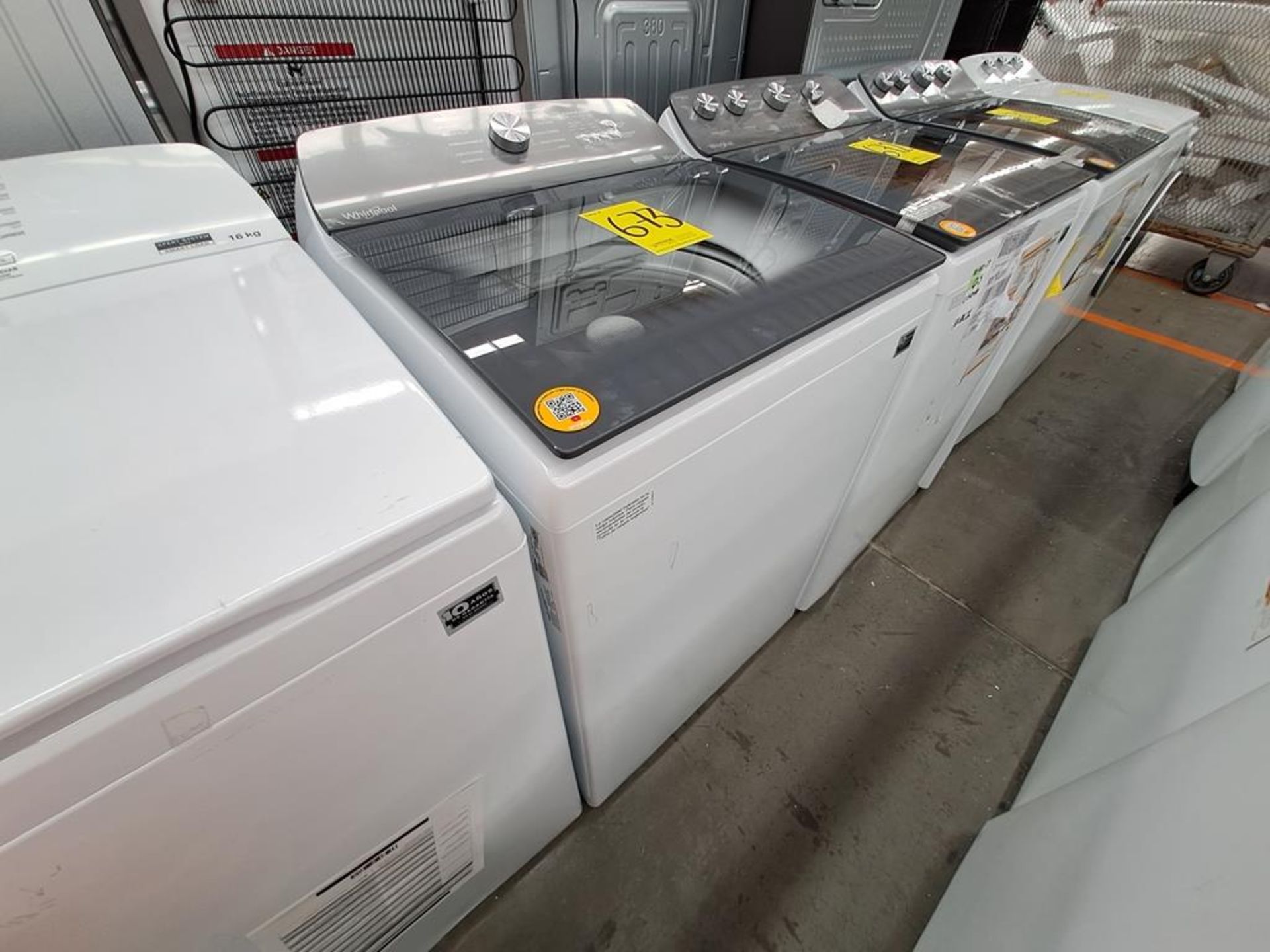 Lote de 2 lavadoras contiene: 1 Lavadora de 20 KG Marca WHIRLPOOL, Modelo 8MWTW2031WJM0, Serie HLB4 - Image 5 of 8
