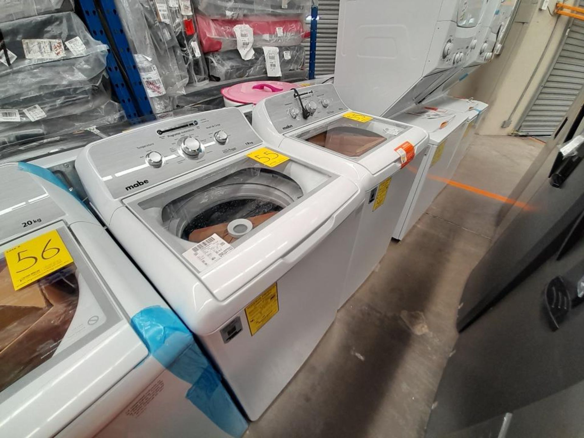 Lote de 2 lavadoras contiene: 1 lavadora de 19 KG Marca MABE, Modelo LMA79113VBAB03, Serie S86362, - Image 2 of 6