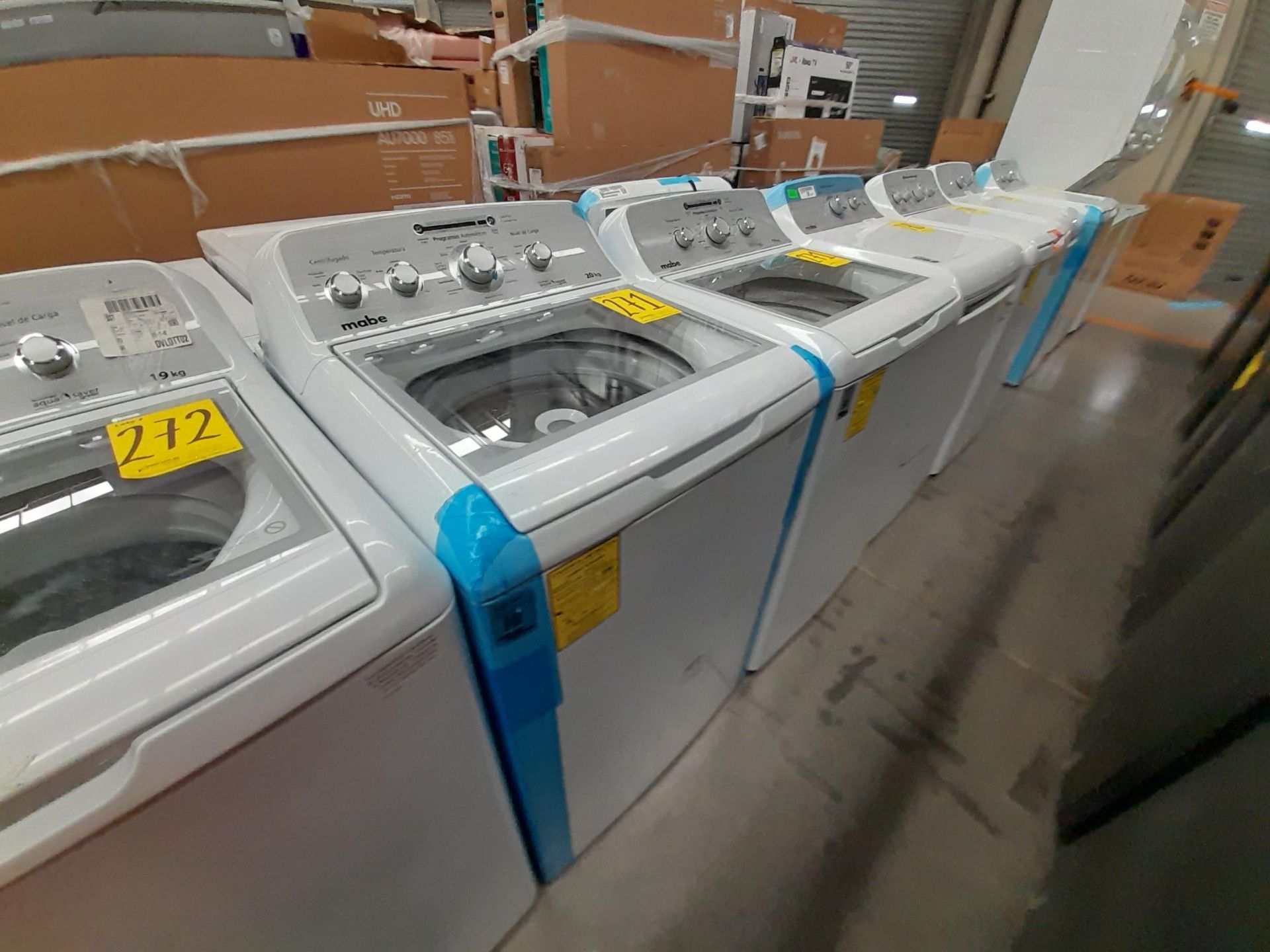 Lote de 2 lavadoras Contiene: 1 lavadora de 20 KG, marca MABE, modelo LMA70214VBAB03, serie S12869, - Image 3 of 5