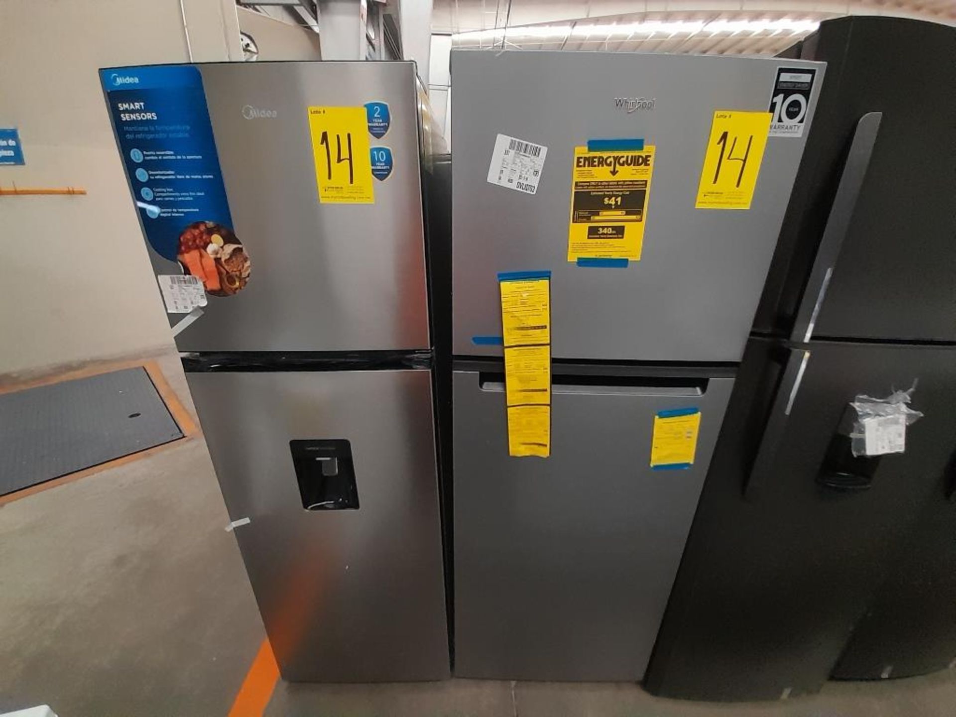 Lote de 2 refrigeradores contiene: 1 Refrigerador Marca WHIRLPOOL, Modelo WT1130M, Serie ND, Color