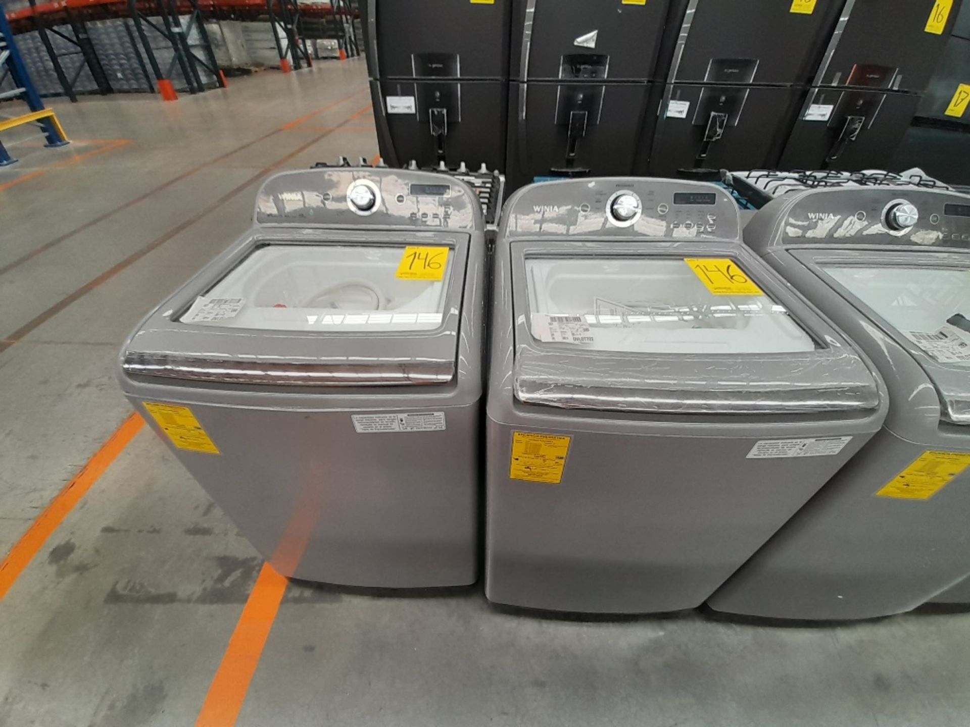 Lote de 2 lavadoras contiene: 1 lavadora de 19 KG Marca WINIA, Modelo DG1B386CWW1, Serie ND, Color