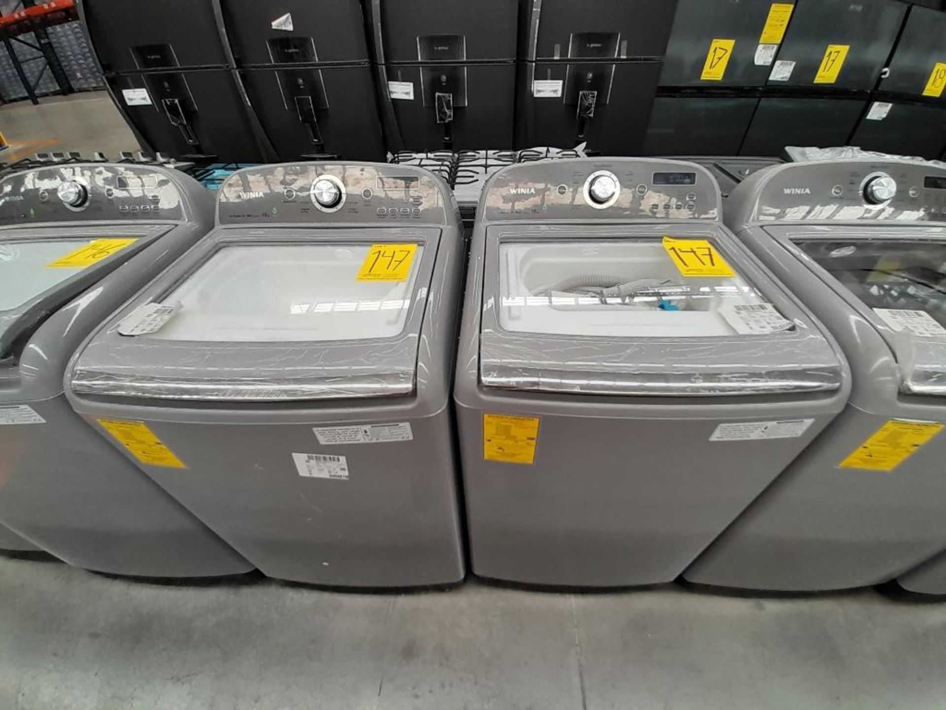 Lote de 2 lavadoras contiene: 1 lavadora de 19 KG Marca WINIA, Modelo DG1B386CWW1, Serie ND, Color