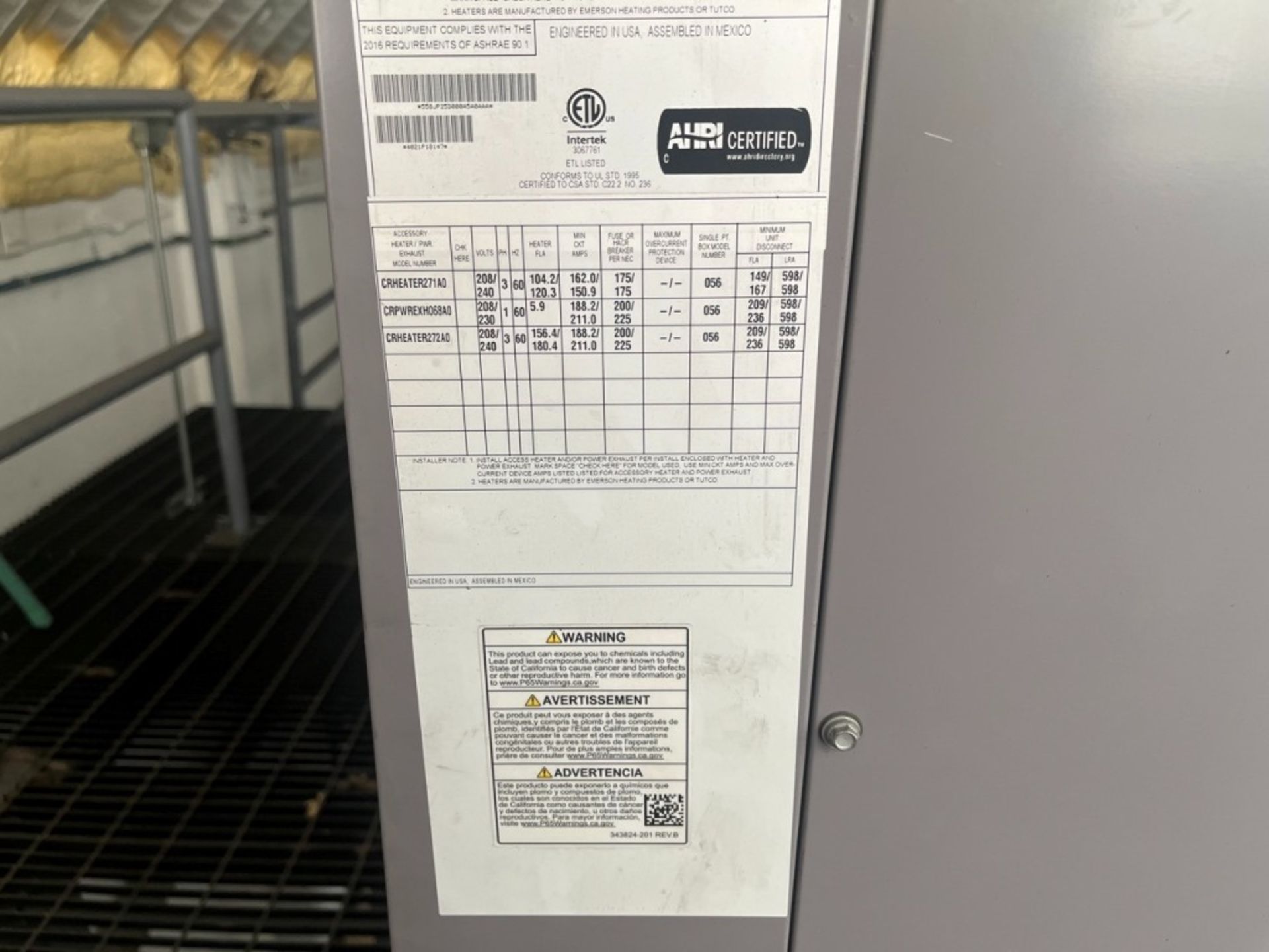 (NEW) Bryant Unit Package Air Model 558JP25D000A5A0AAAAA, Serial No. 4021P18147; Includes ductwork - Image 20 of 26