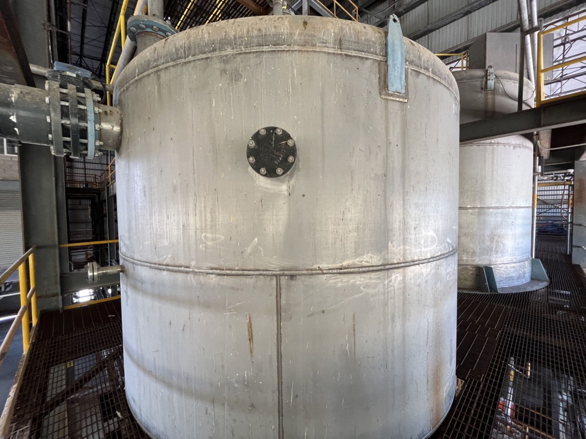 Conical storage tank with stainless steel toriesferic lid, measuring approximately 3.70 meters in d - Image 6 of 23