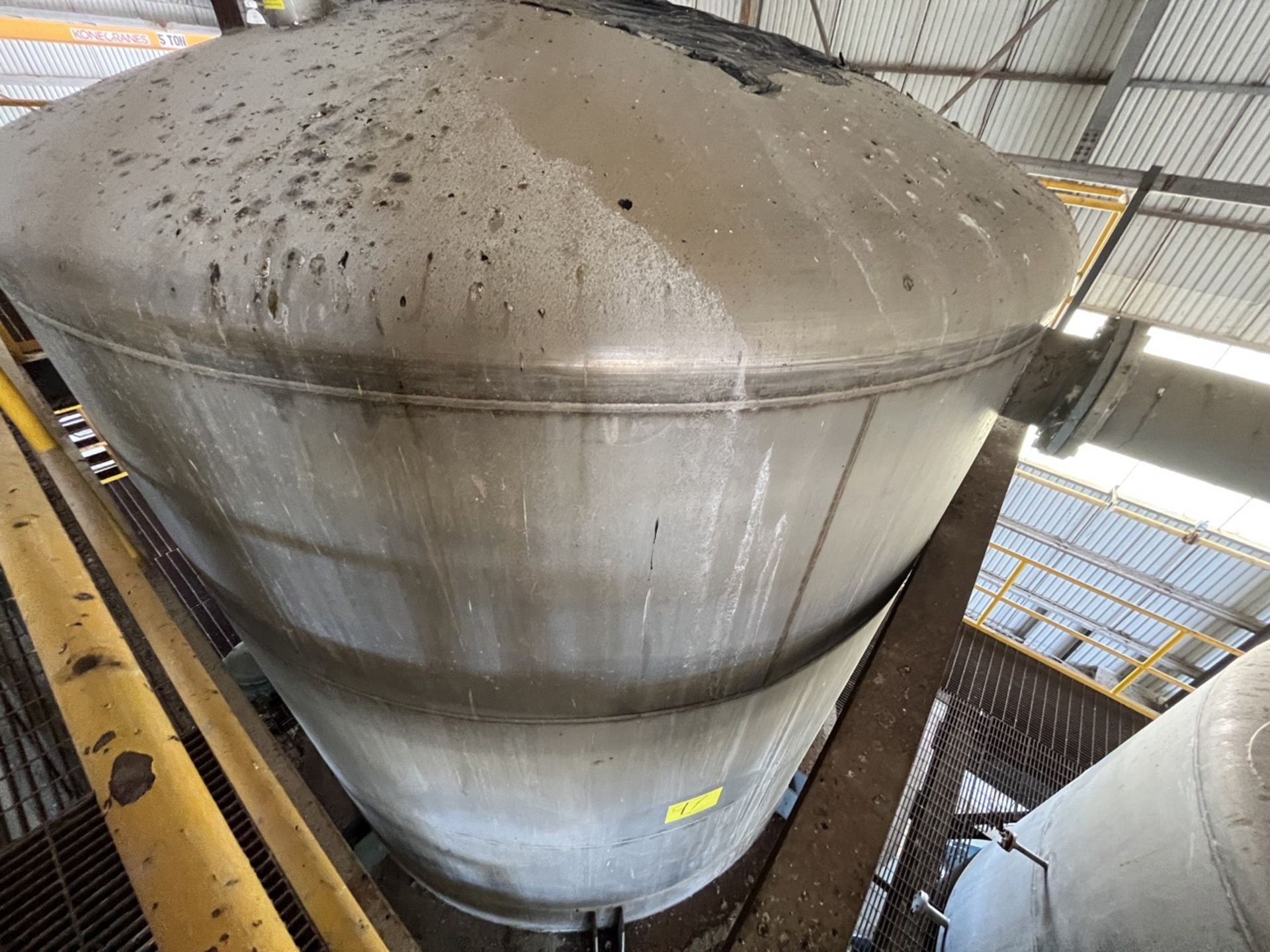 Conical storage tank with stainless steel toriesferica lid measures approximately 4.30 meters in di - Bild 8 aus 37