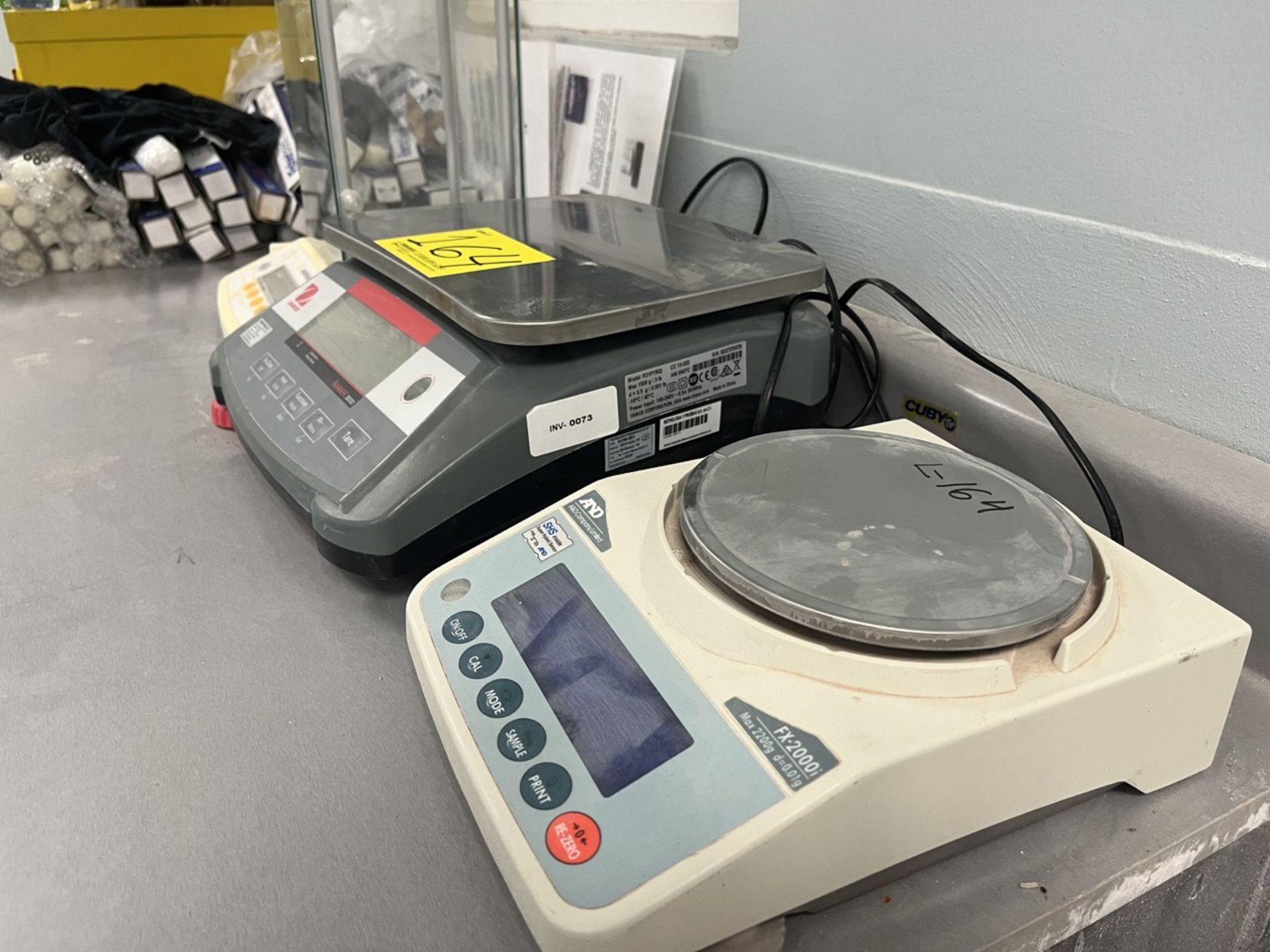 Set of 3 precision laboratory scales includes: Sartorius Scales, Model M-power; Ohaus Scales, Model - Image 3 of 6