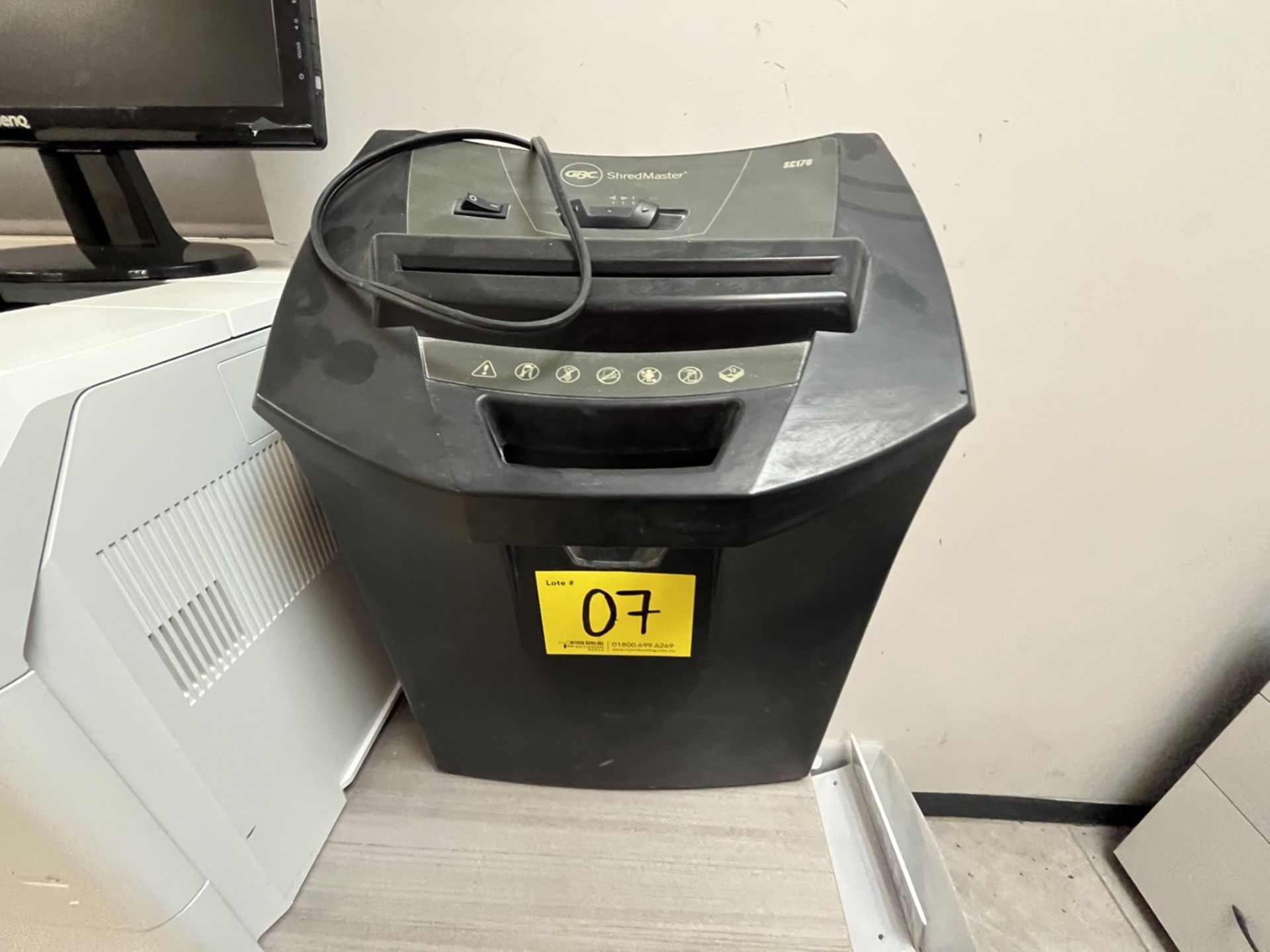 HP Laser Printer, Model E6B68A, Series CNDCJCY038; 1 GBC Paper Shredder, Model SC170, Series 175725 - Image 4 of 13