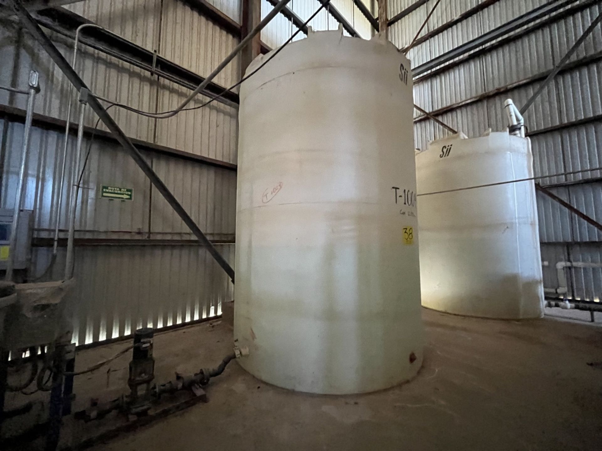 Plastic water storage tank with a capacity of 12,000 liters measuring approx 2.40 meters diameter x - Image 6 of 16