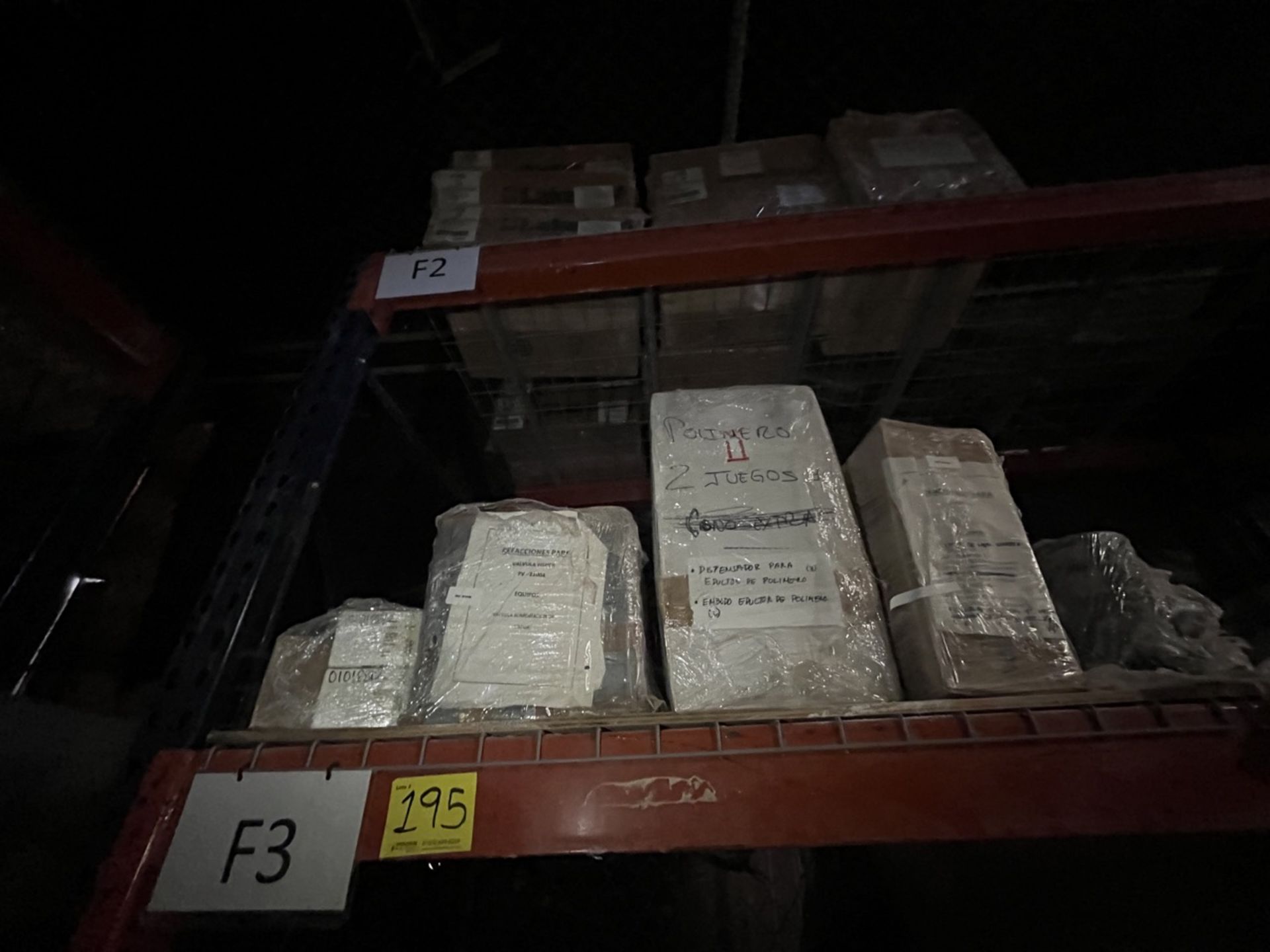 Spare parts lot (zone f2,f3,f4) includes: 5 Boxes of overalls, Dispenser for polymer reducer, Spare - Image 7 of 20
