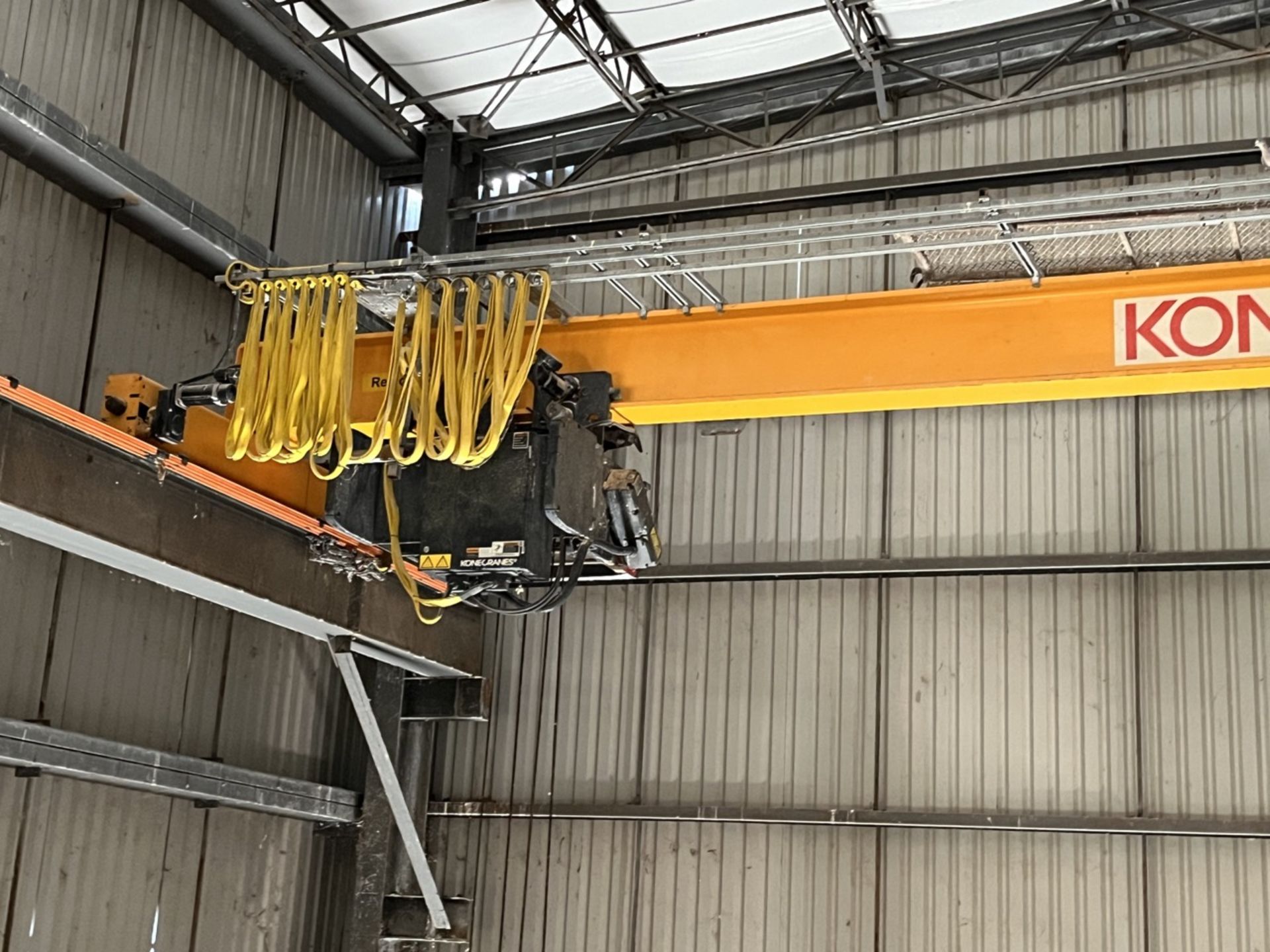 Konecranes overhead crane with a load capacity of 10 tons and a 15-meter lifting capacity; includes - Image 14 of 19