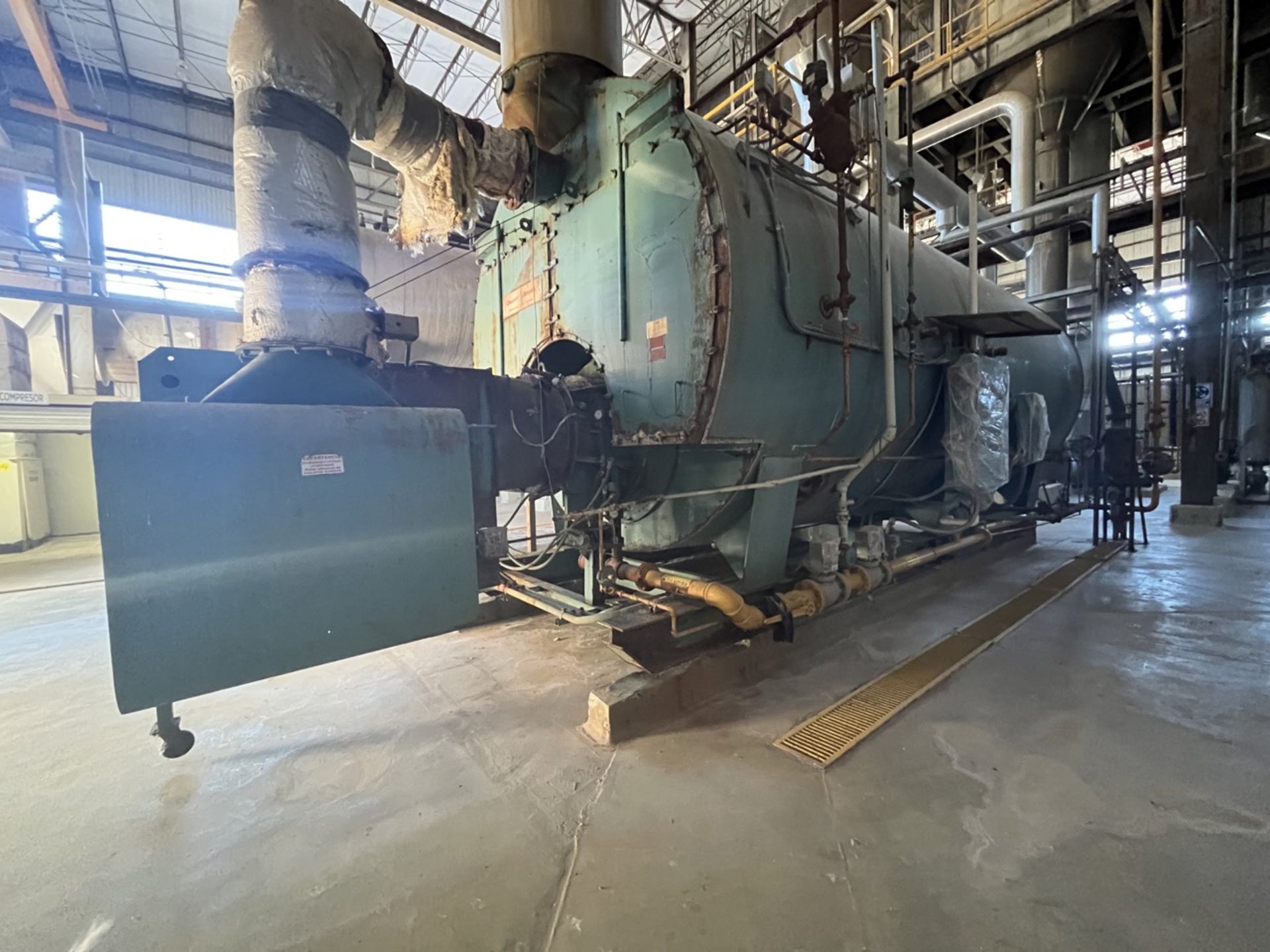 CLAVER BROOKS Steam Boiler, Model CBL 700 1300, Series OL100346, Year 2000; Rated capacity 800 to 1 - Bild 4 aus 43