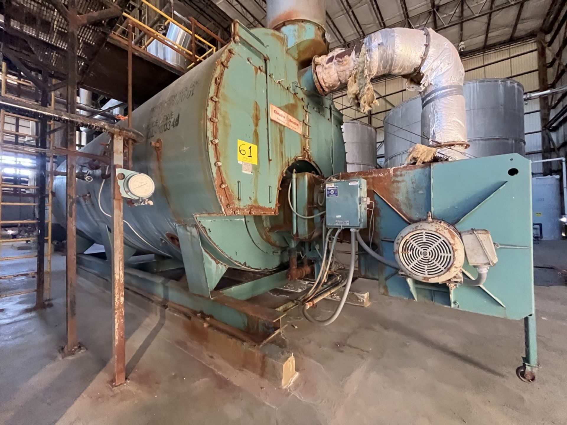 CLAVER BROOKS Steam Boiler, Model CBL 700 1300, Series OL100346, Year 2000; Rated capacity 800 to 1 - Image 7 of 43