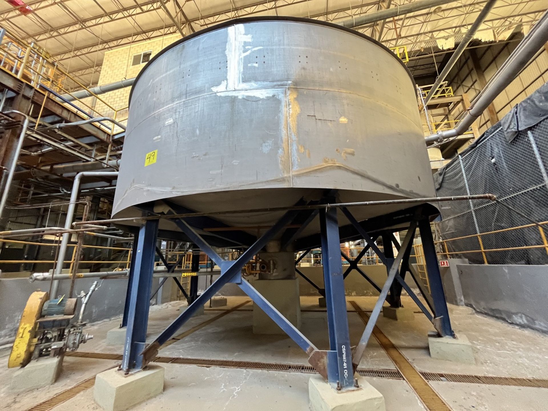 Stainless steel storage tank, measuring approximately 7 meters in diameter x 5.50 meters in height - Image 2 of 20