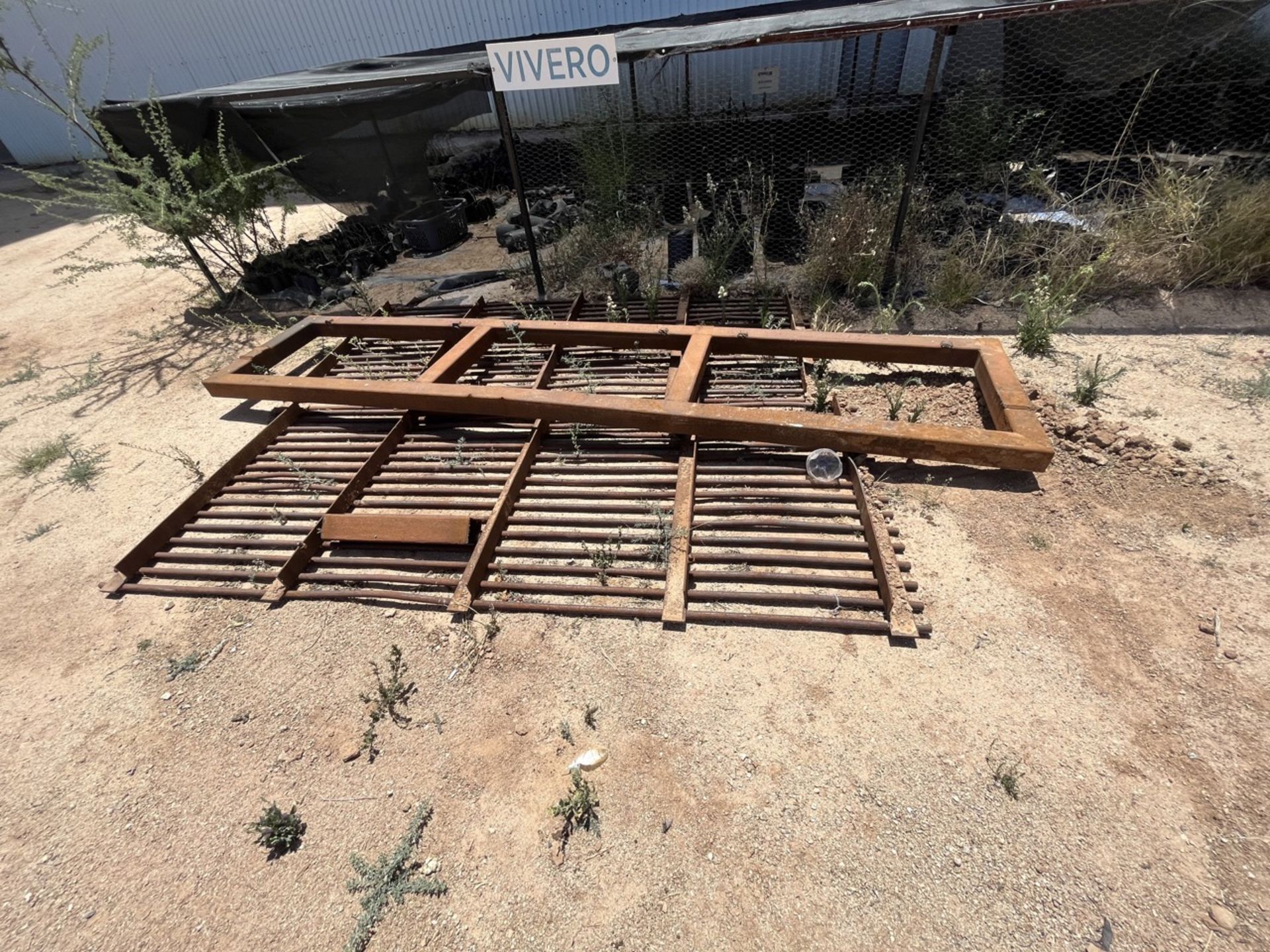 Lot of 19 pieces contains: Roof in PTR structure of 4", measuring approximately 6 x 6 x 4 meters hi - Bild 16 aus 21