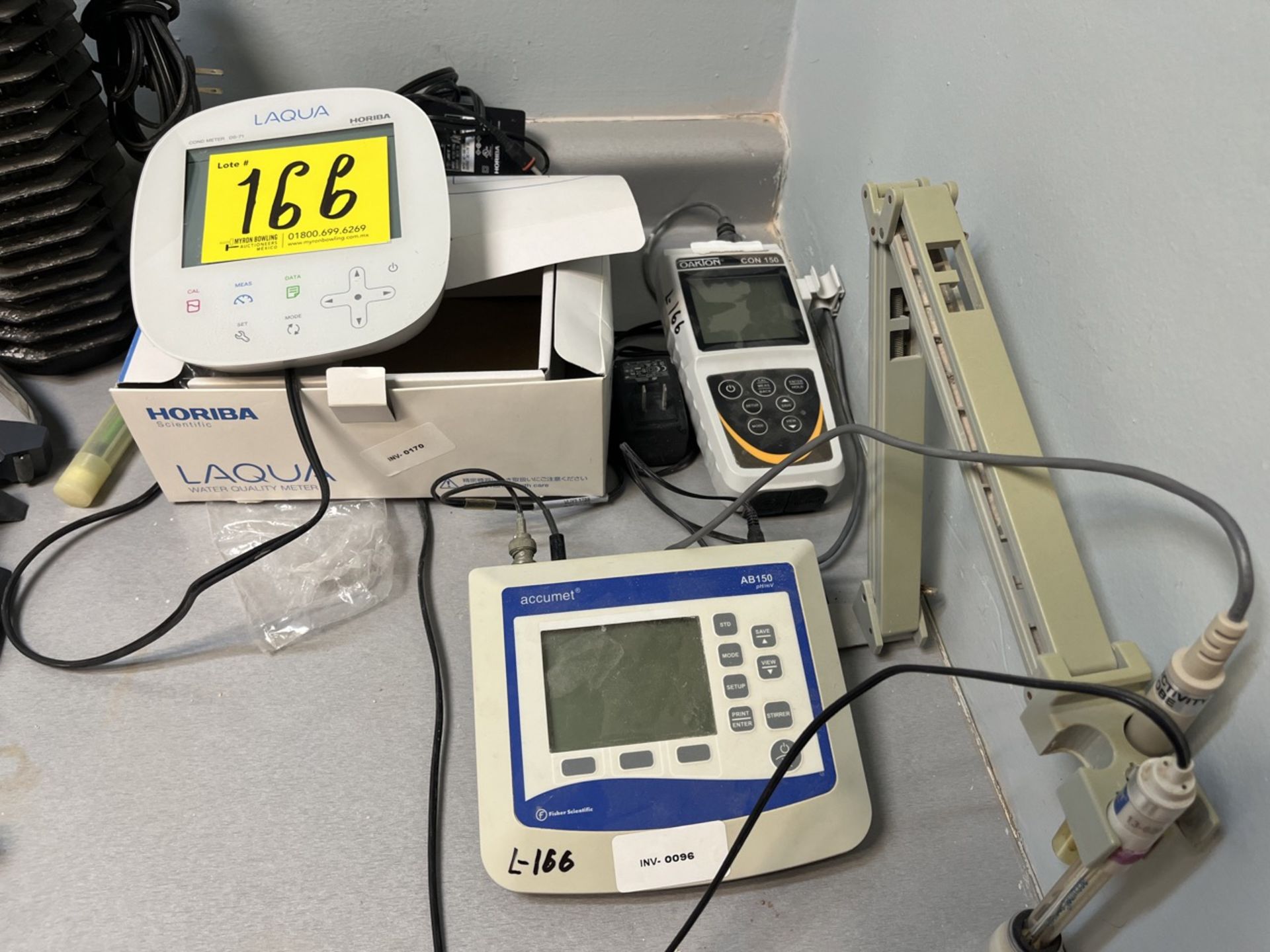 Set of 3 pieces of laboratory equipment includes: Laqua Conductivity Meter, Model DS-71; Oakton Con