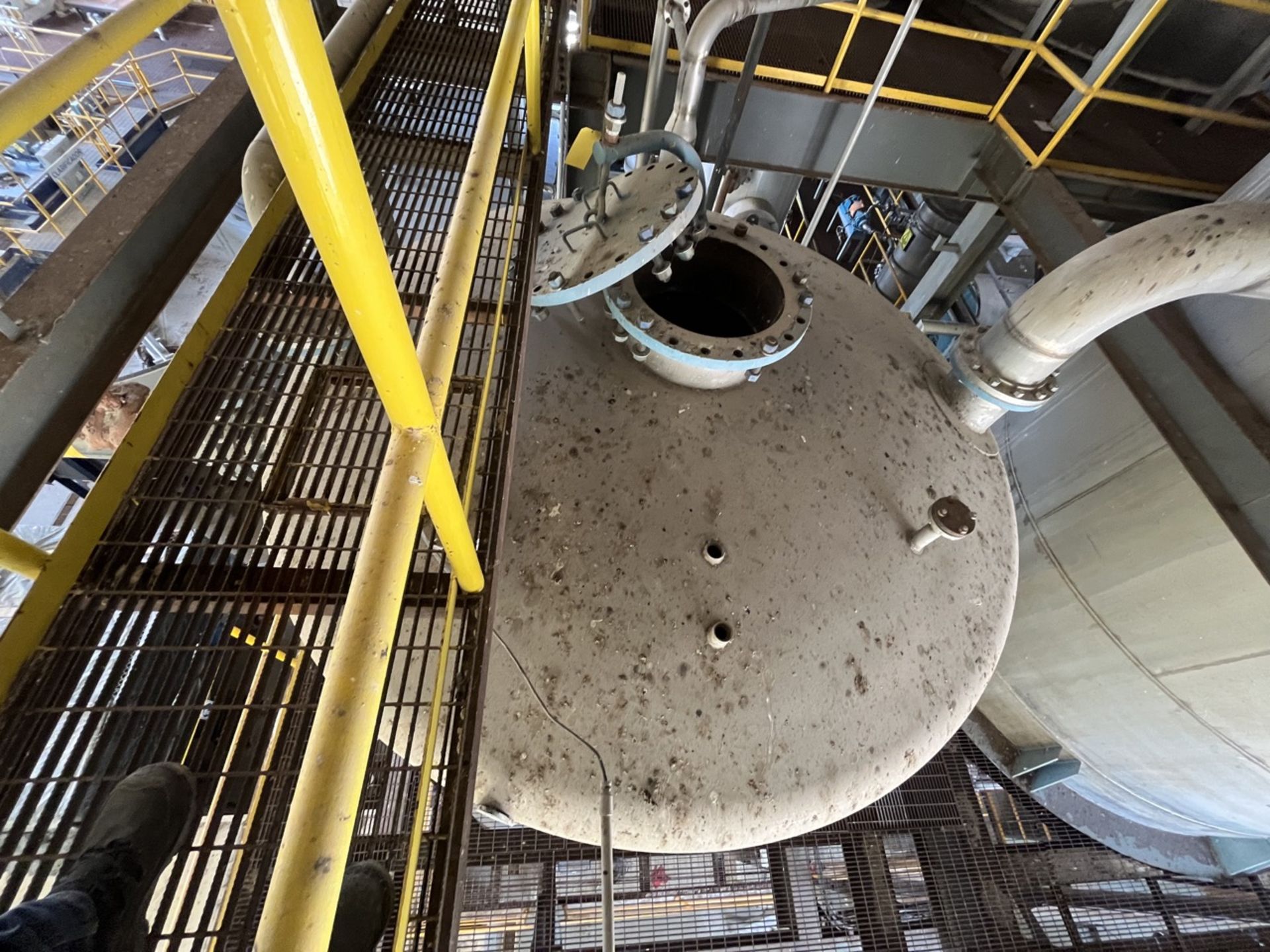 Conical storage tank with stainless steel toriesferic lid, measuring approximately 3.70 meters in d - Image 13 of 23