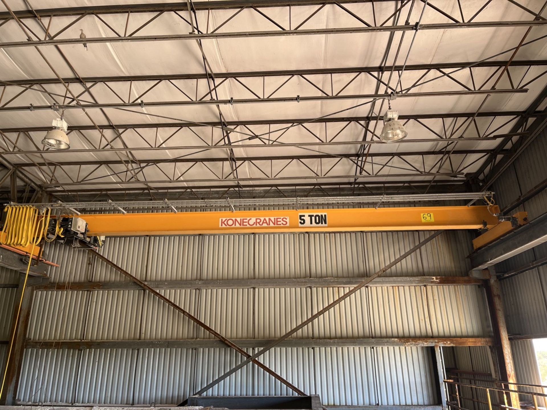 Konecranes overhead crane with a load capacity of 5 tons and a 15-meter lifting capacity; includes - Image 11 of 12