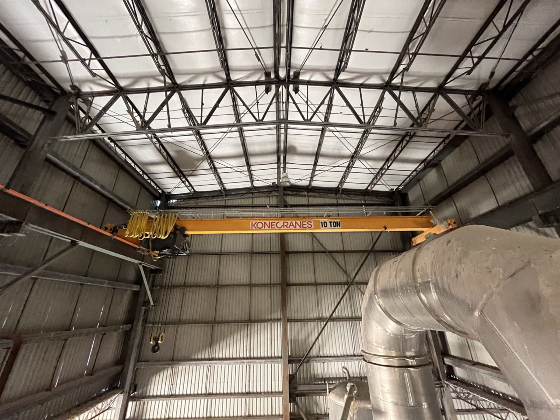 Konecranes overhead crane with a load capacity of 10 tons and a 15-meter lifting capacity; includes - Image 16 of 19