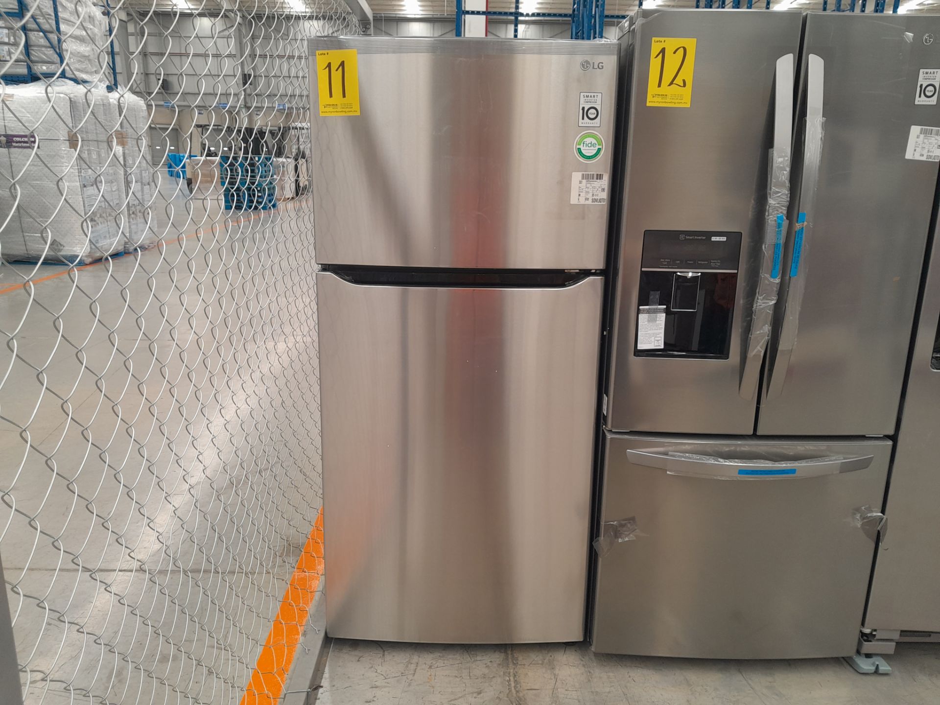 (NUEVO) Lote de 1 Refrigerador Marca LG, Modelo LT57BPSX, Serie F30468, Color GRIS