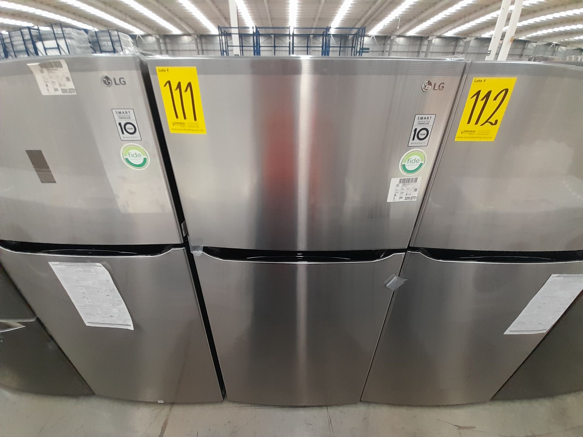 (NUEVO) Lote de 1 Refrigerador Marca LG, Modelo LT57BPSX, Serie D0A987, Color GRIS
