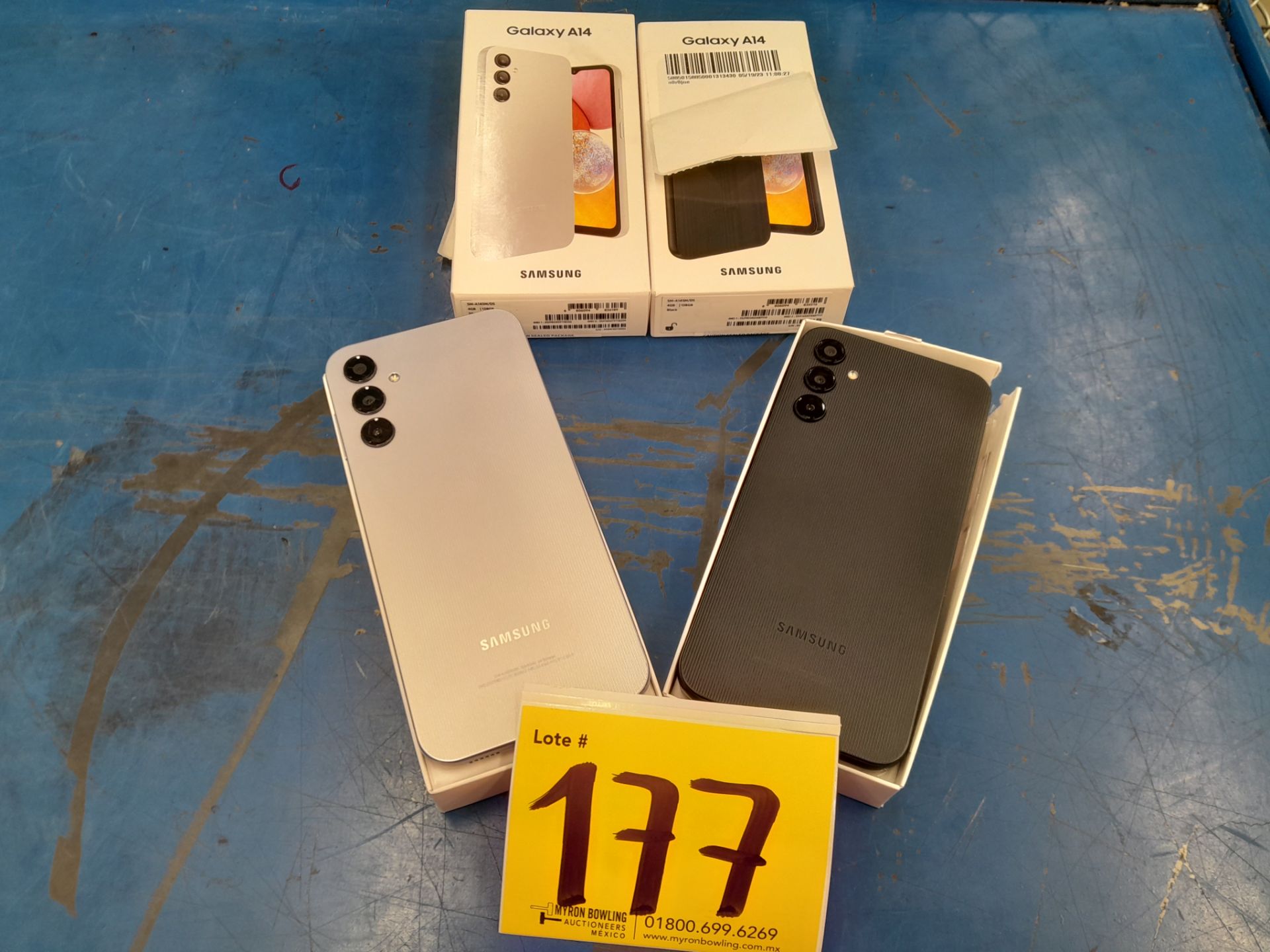(NUEVO) Lote de 2 Teléfonos contiene: 1 Teléfono Marca SAMSUNG, Modelo GALAXY A14, Serie 0SZJ2A, Co - Image 7 of 10
