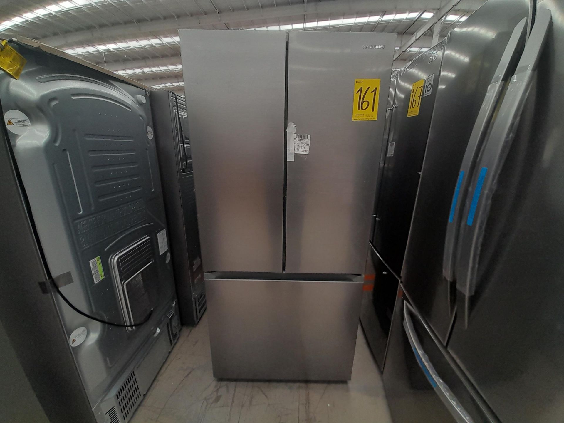 (NUEVO) Lote de 1 Refrigerador Marca SAMSUNG, Modelo RF25C5151S9, Color GRIS.