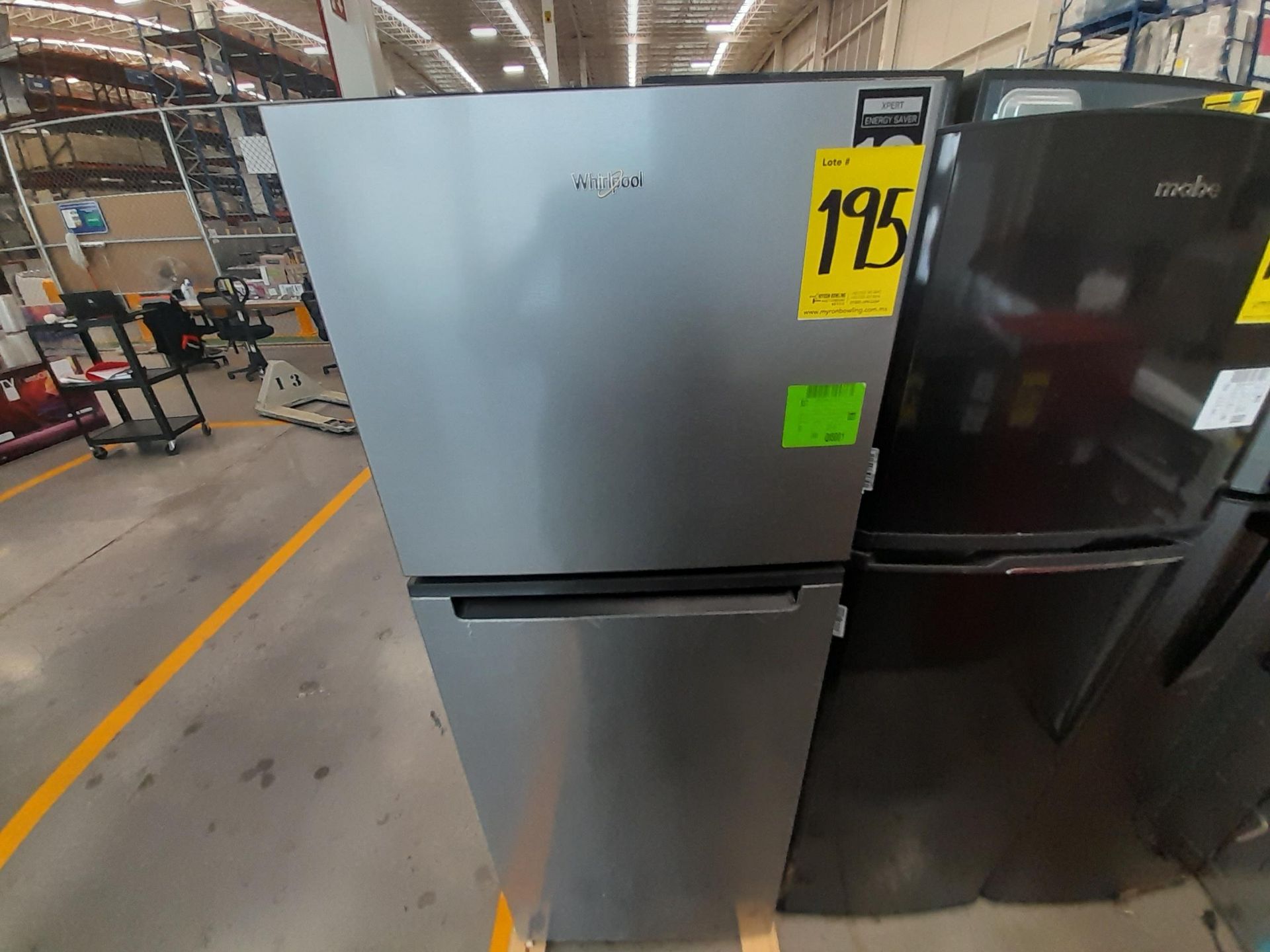 Lote de 1 Refrigerador Marca WHIRPOOL, Modelo WT1130M, Color GRIS (No se asegura su funcionamie