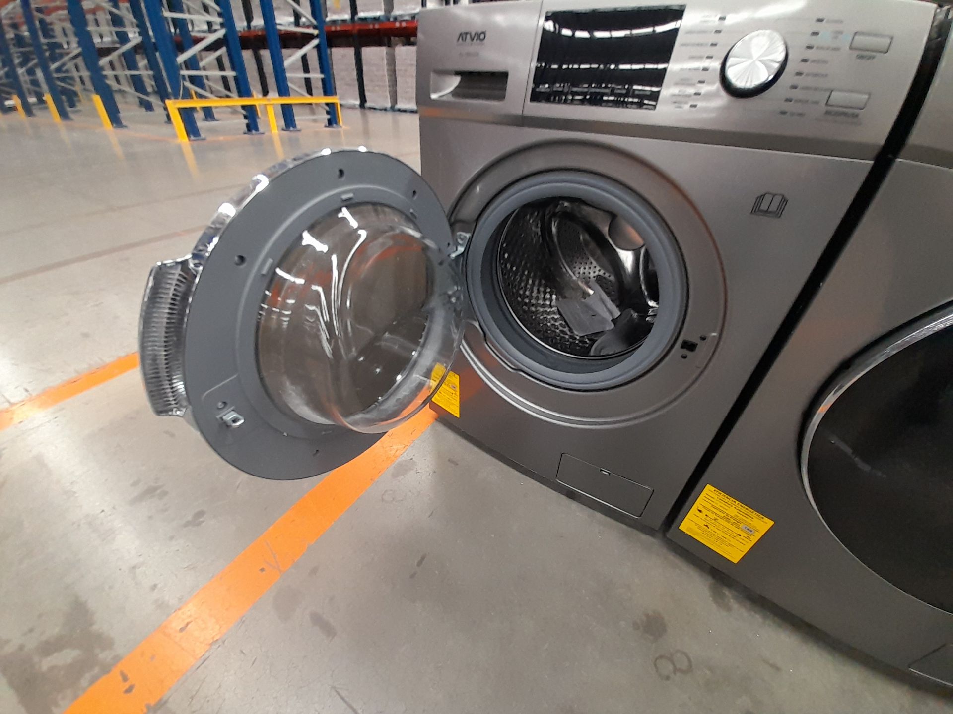 Lote de 2 lavadoras contiene: 1 lavadora de 15 KG, Marca ATVIO, Modelo FL15KGDS, Serie ND, Color GR - Image 5 of 7