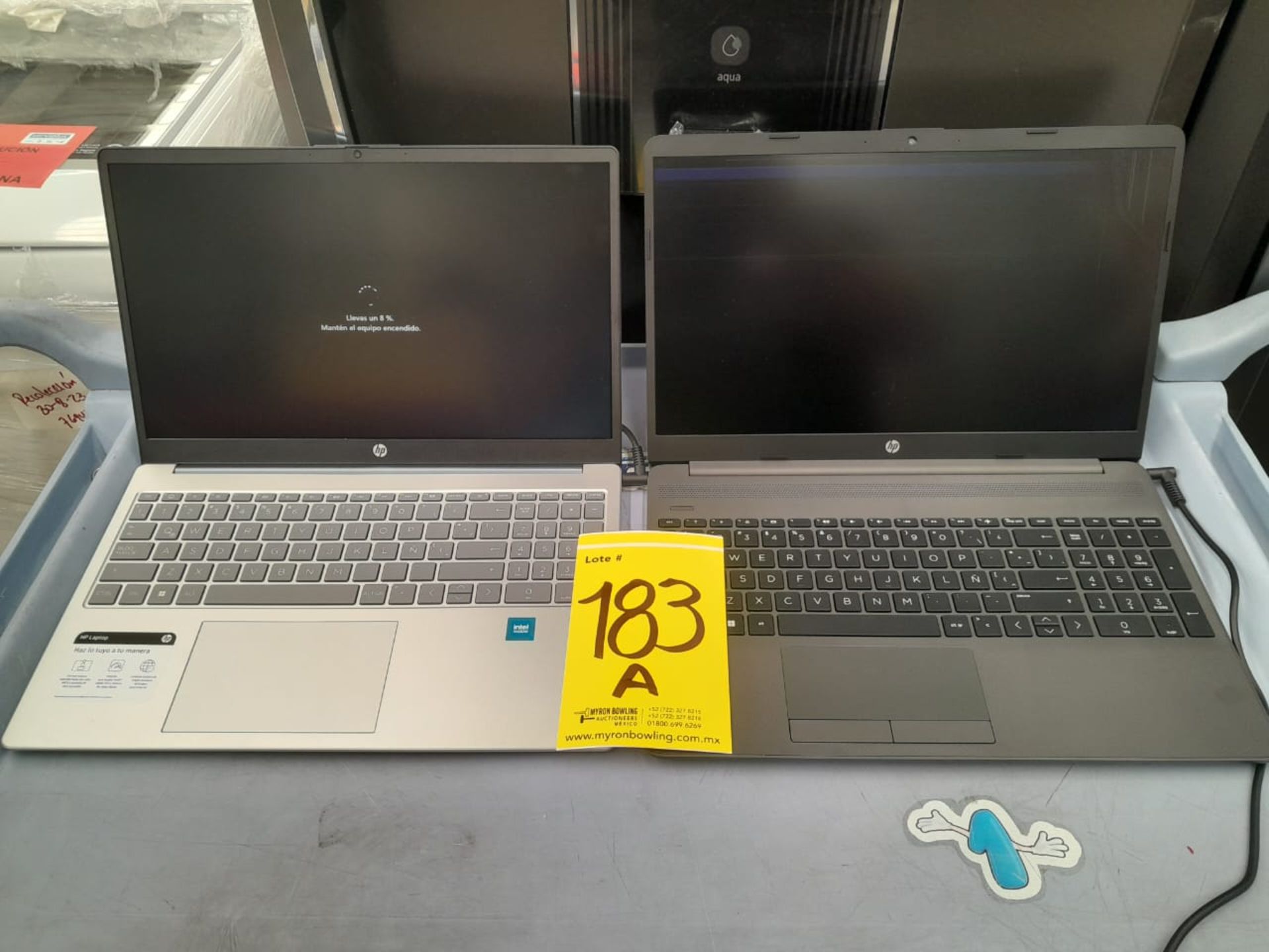Lote de 2 laptops contiene: 1 laptop Marca HP, Modelo YLZ, 255 GB de almacenamiento, 8 GB de RAM (n