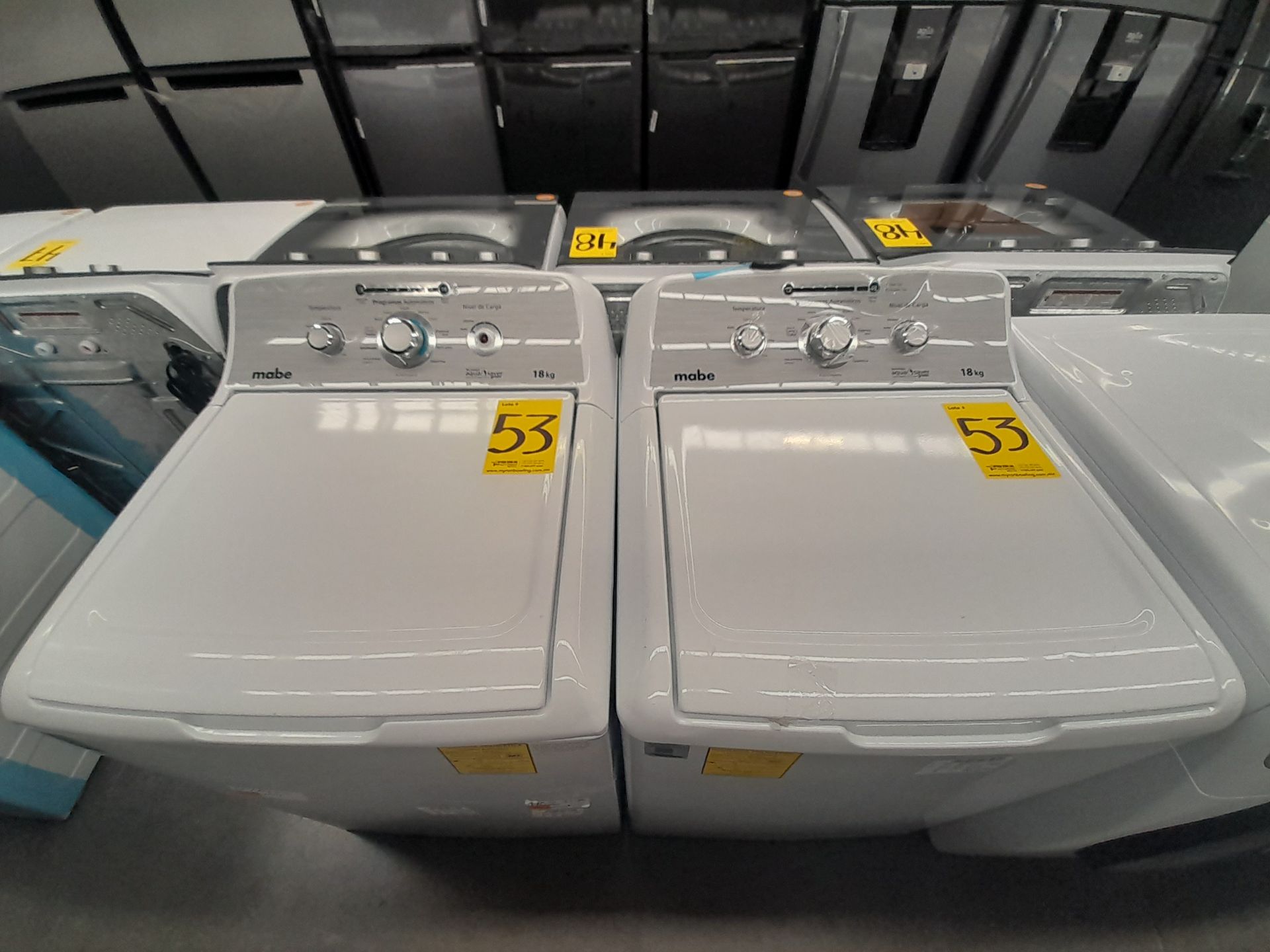 Lote de 2 lavadoras contiene: 1 lavadora de 18 KG, Marca MABE, Modelo LMA78113CBAB01, Serie S76416, - Image 4 of 6