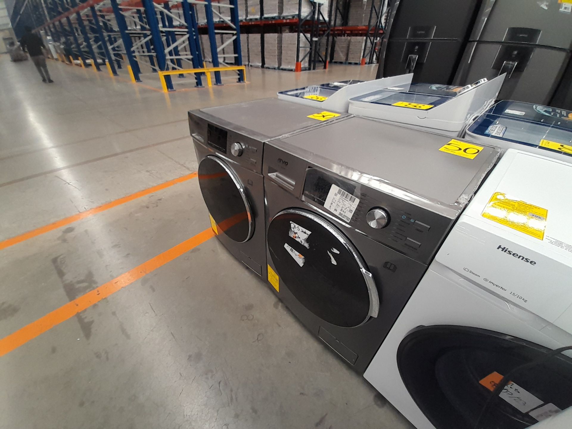 Lote de 2 lavadoras contiene: 1 lavadora de 15 KG, Marca ATVIO, Modelo FL15KGDS, Serie ND, Color GR - Image 2 of 7
